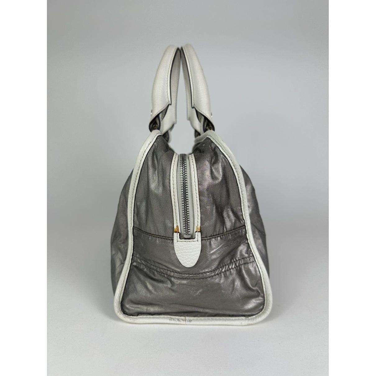 Celine Silver Leather Handbag Size ONE SIZE - 4 Thumbnail