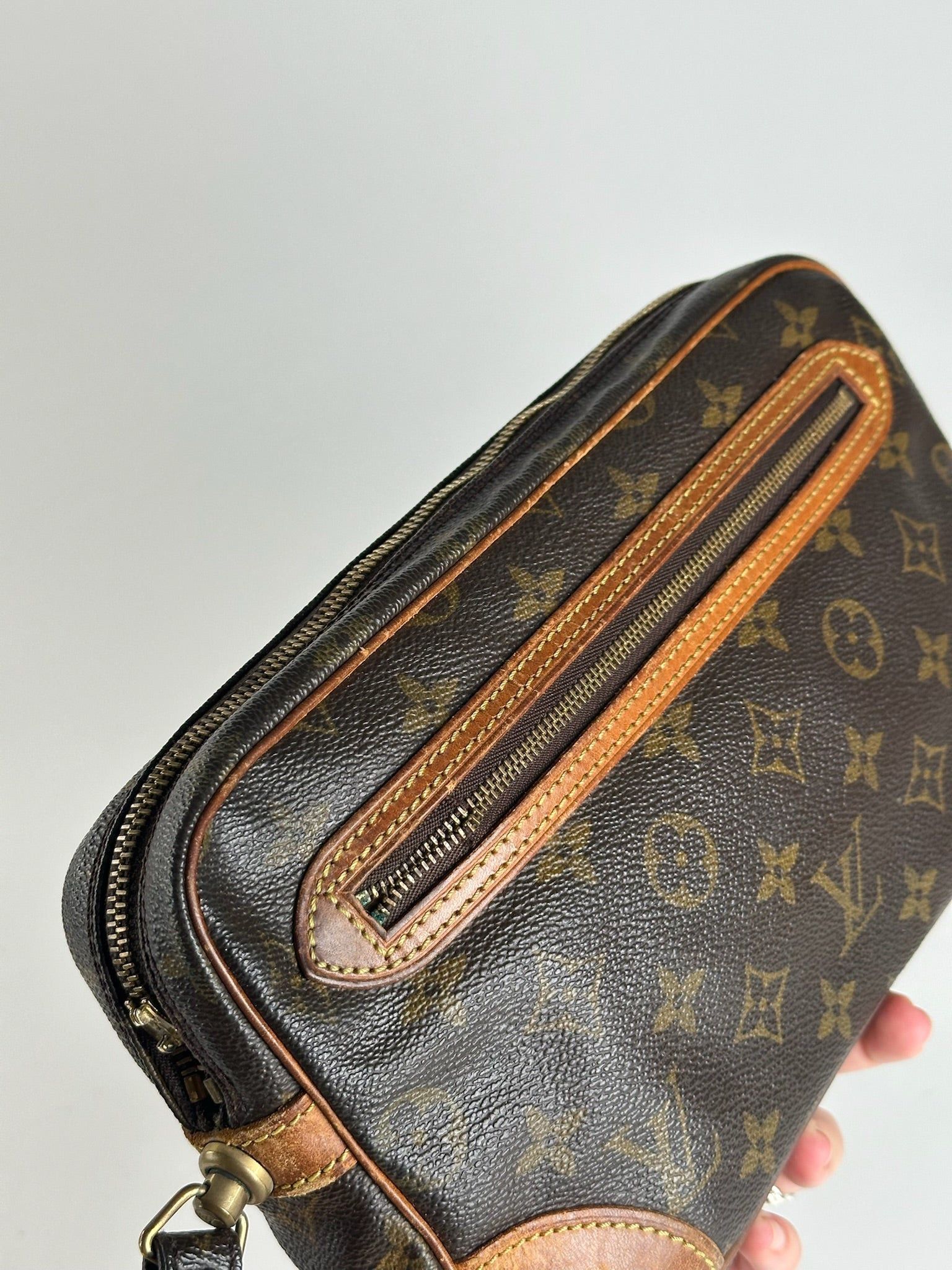 Louis Vuitton Vintage Leather Monogram Clutch Brown Size ONE SIZE - 6 Thumbnail