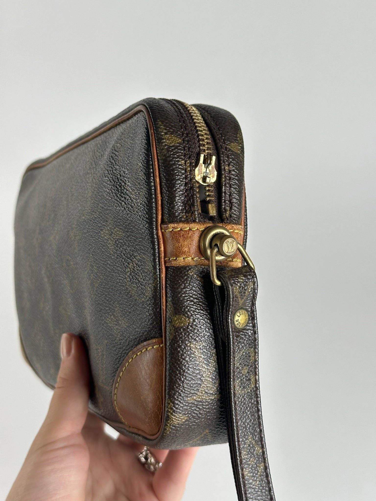 Louis Vuitton Vintage Leather Monogram Clutch Brown Size ONE SIZE - 14 Thumbnail