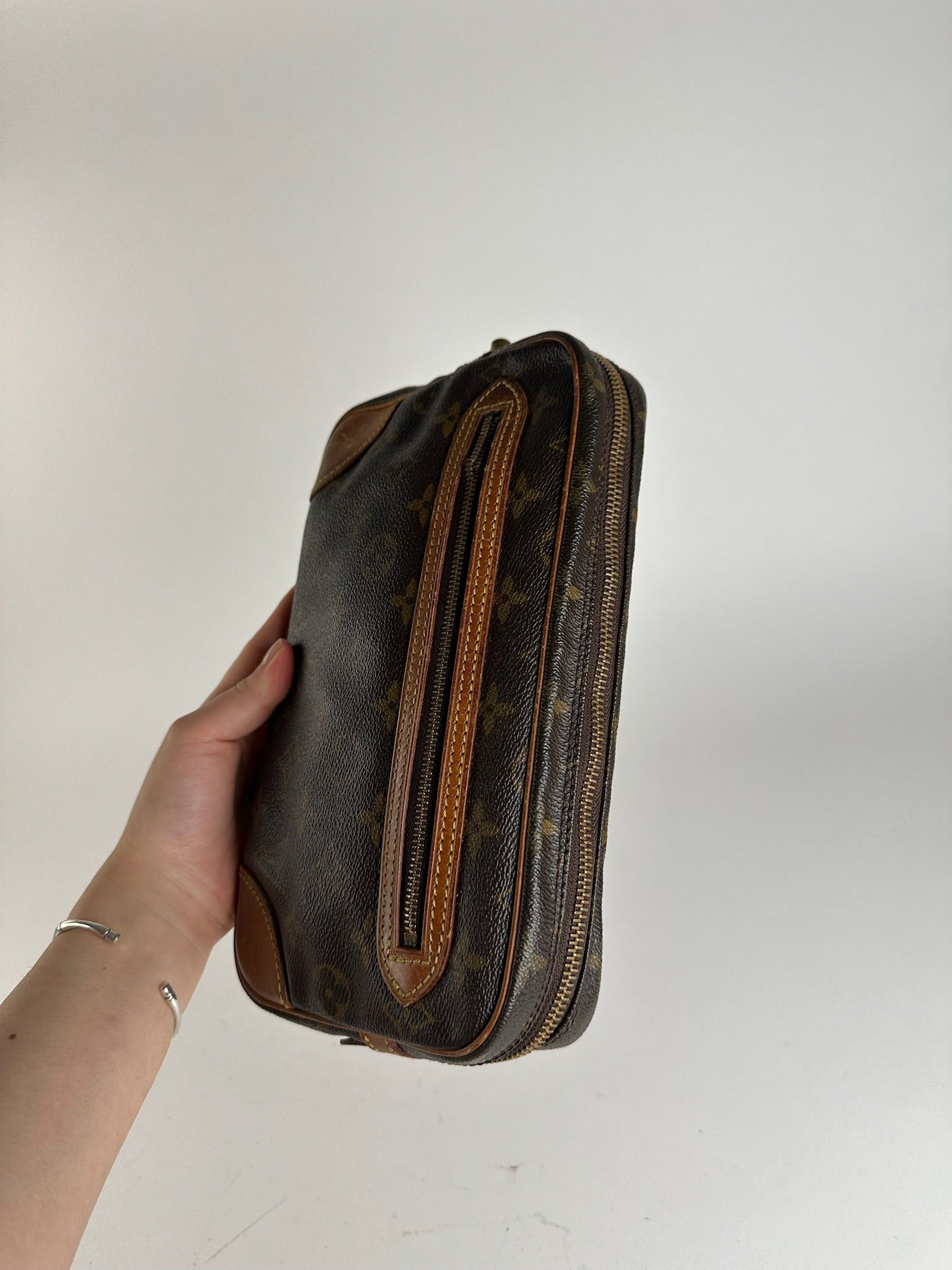 Louis Vuitton Vintage Leather Monogram Clutch Brown Size ONE SIZE - 8 Thumbnail