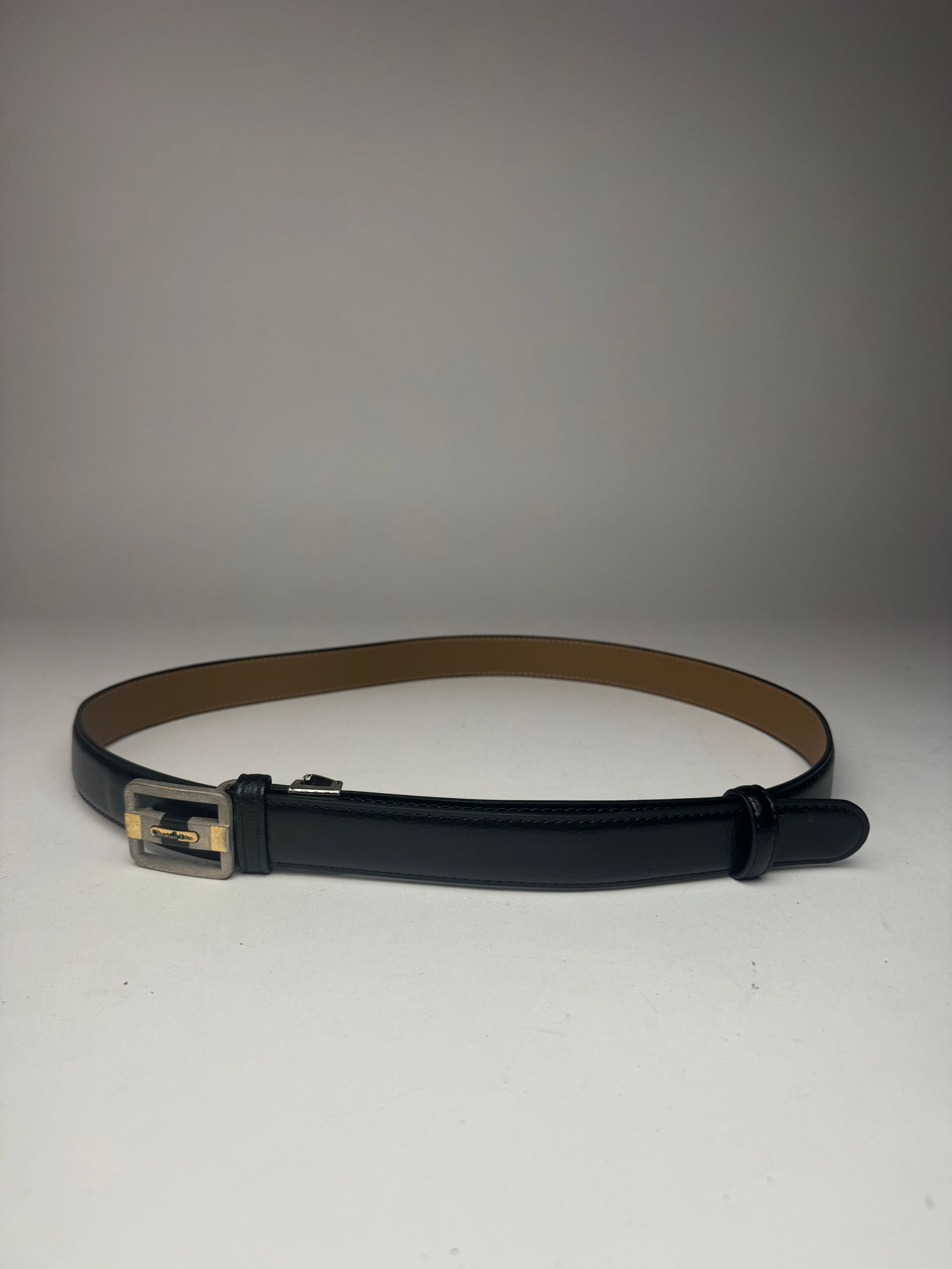 Dior Vintage leather belt black Size ONE SIZE - 10 Thumbnail