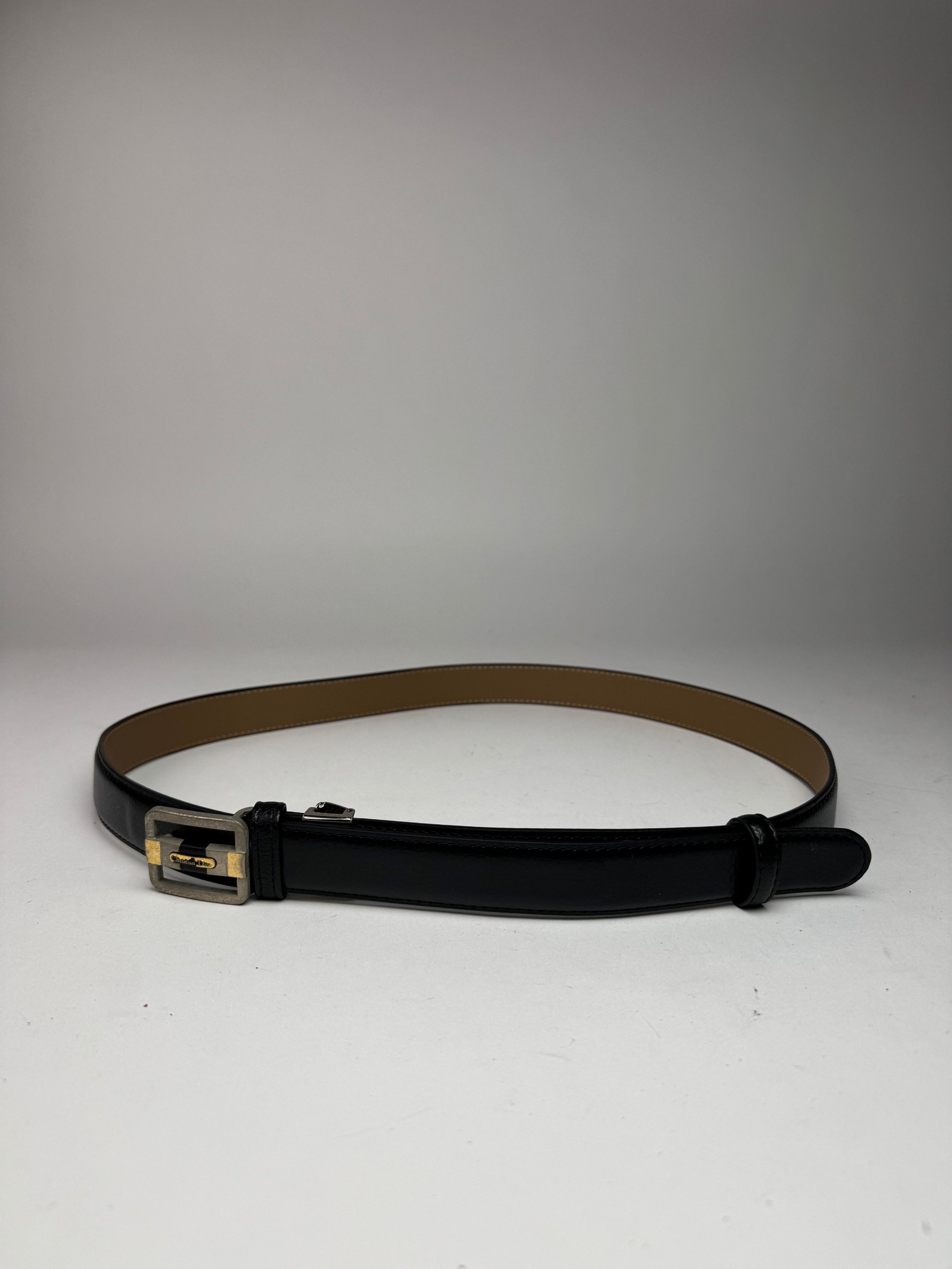 Dior Vintage leather belt black Size ONE SIZE - 2 Thumbnail