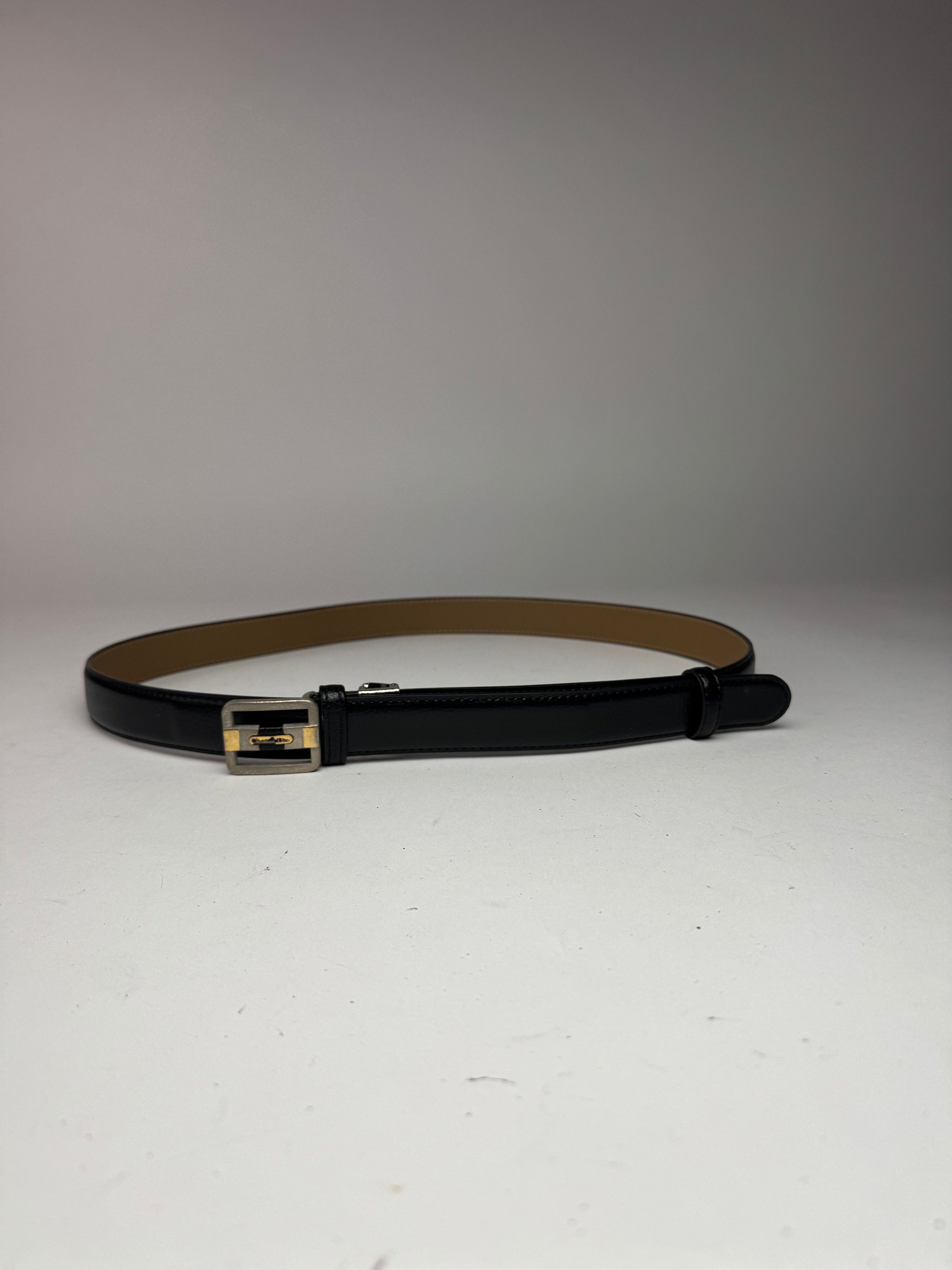 Dior Vintage leather belt black Size ONE SIZE - 6 Thumbnail