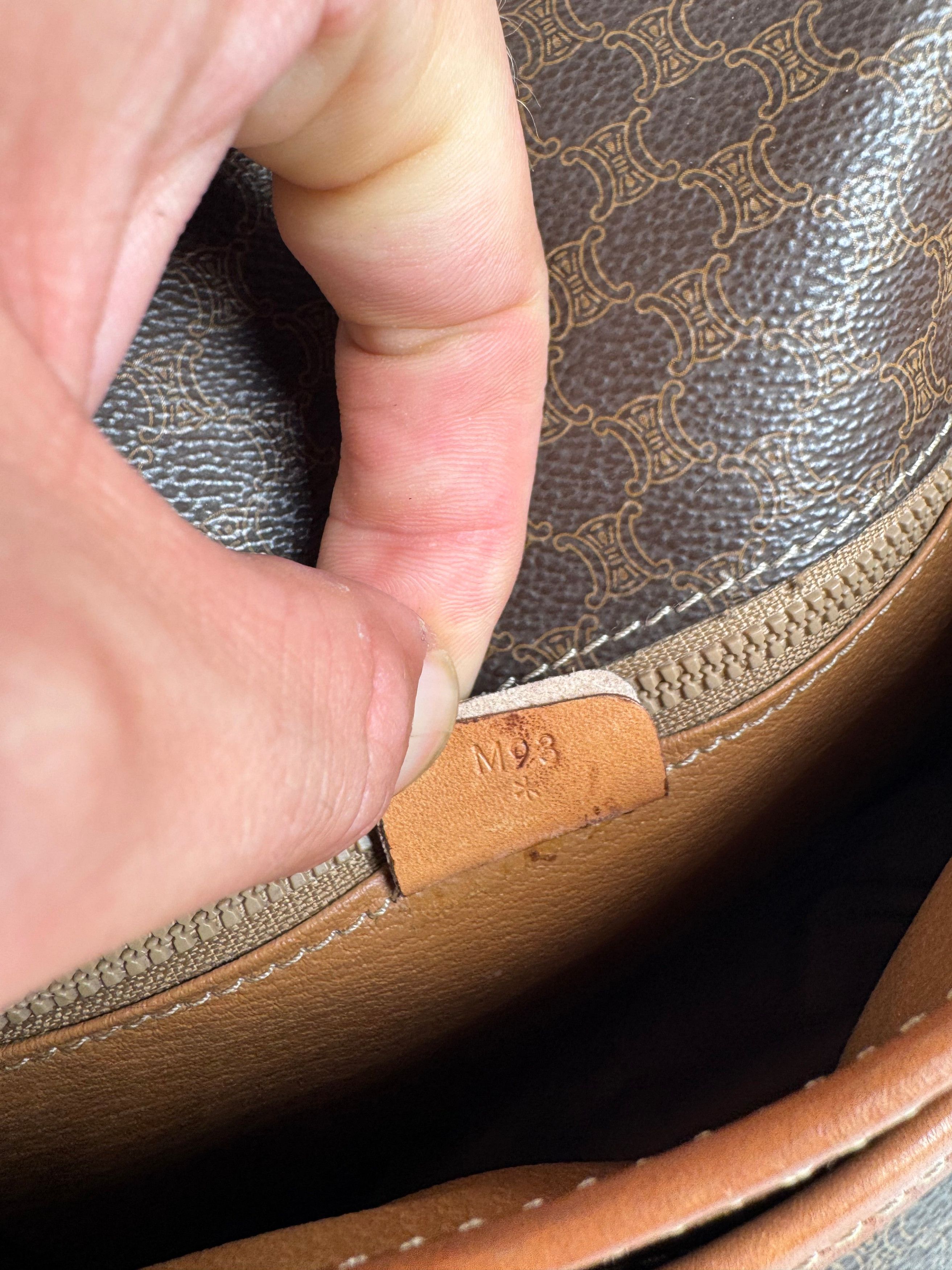 Celine Vintage Monogram Leather crossbody bag brown Size ONE SIZE - 5 Thumbnail