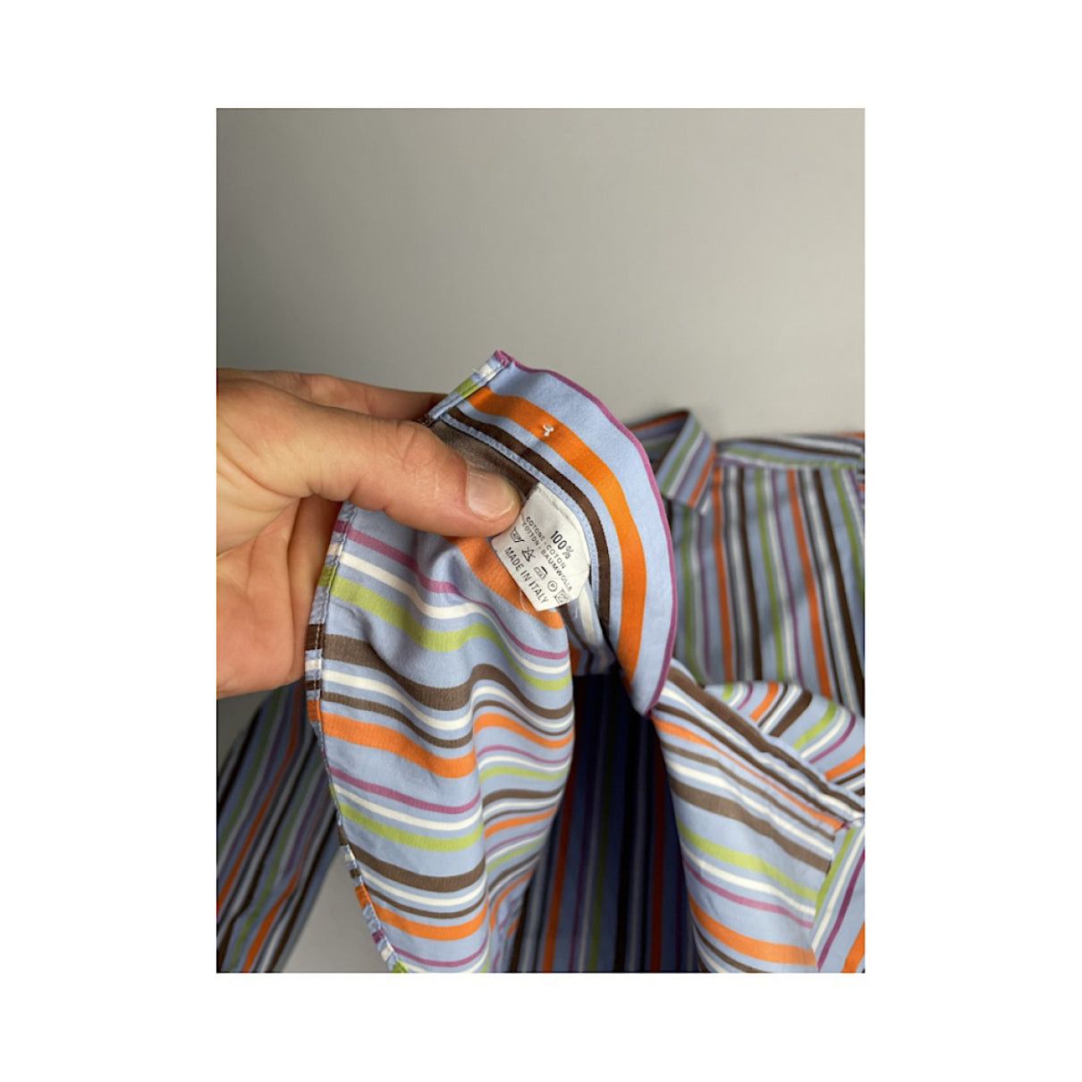 Etro Multicolour Cotton Shirt Size L / US 10 / IT 46 - 5 Thumbnail