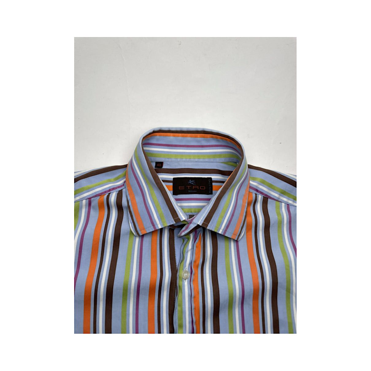 Etro Multicolour Cotton Shirt Size L / US 10 / IT 46 - 3 Thumbnail