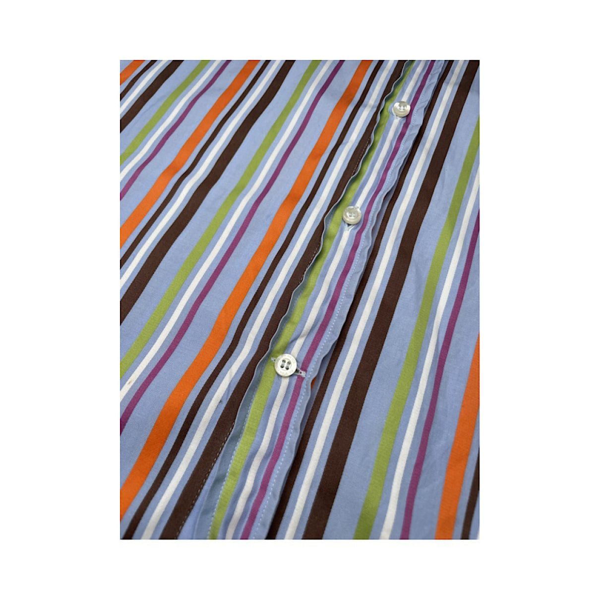 Etro Multicolour Cotton Shirt Size L / US 10 / IT 46 - 4 Thumbnail