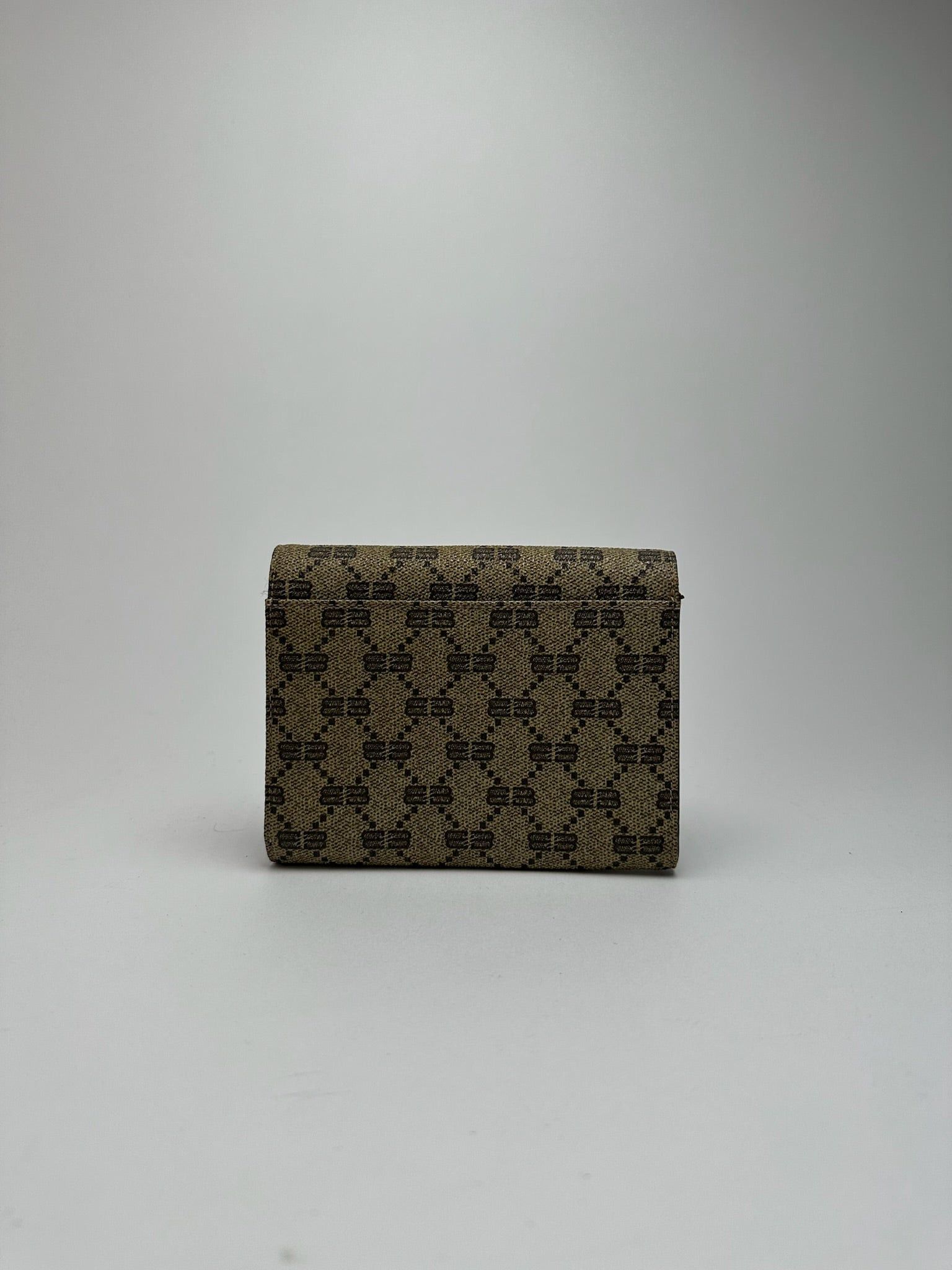 Balenciaga Vintage Leather Monogram Wallet Brown Size ONE SIZE - 2 Thumbnail