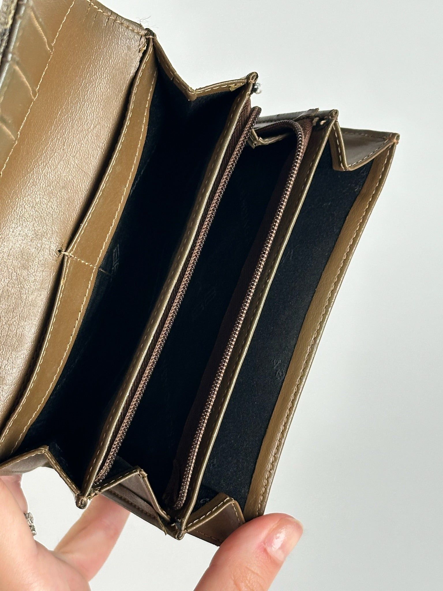Balenciaga Vintage Leather Monogram Wallet Brown Size ONE SIZE - 5 Thumbnail