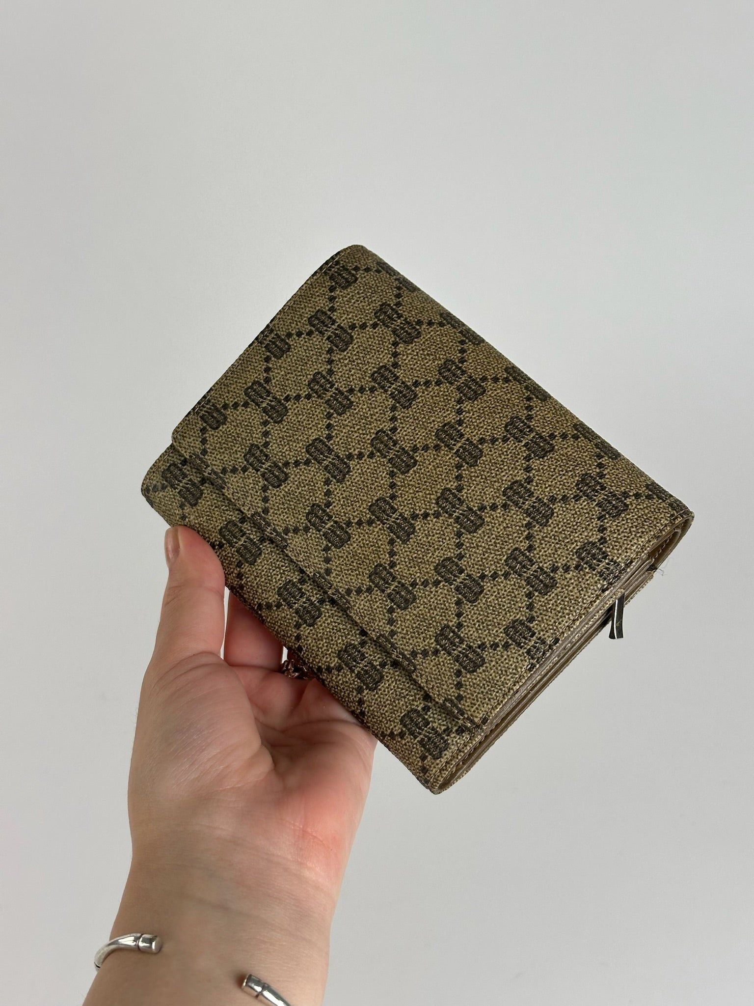 Balenciaga Vintage Leather Monogram Wallet Brown Size ONE SIZE - 8 Thumbnail