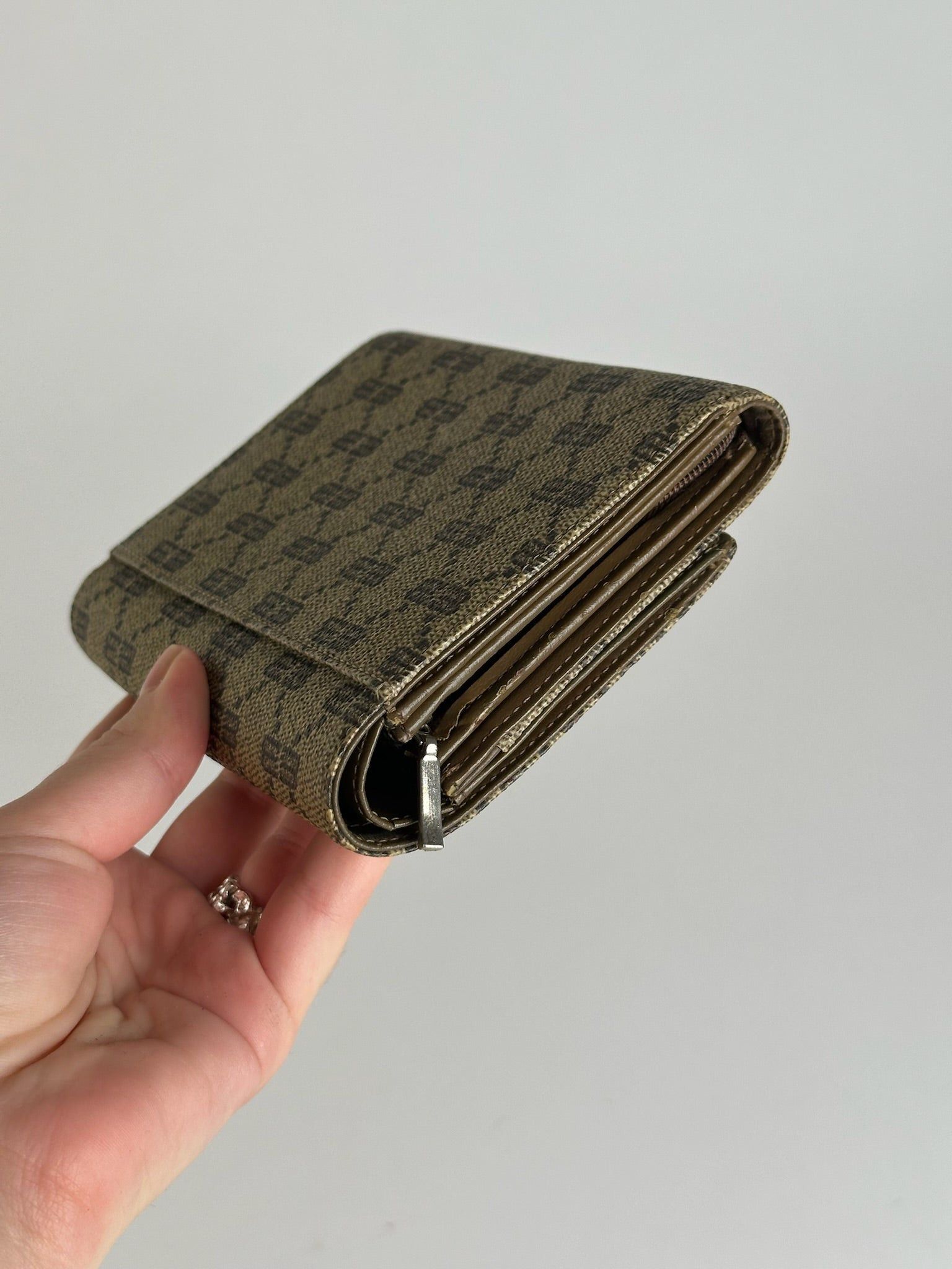 Balenciaga Vintage Leather Monogram Wallet Brown Size ONE SIZE - 3 Thumbnail