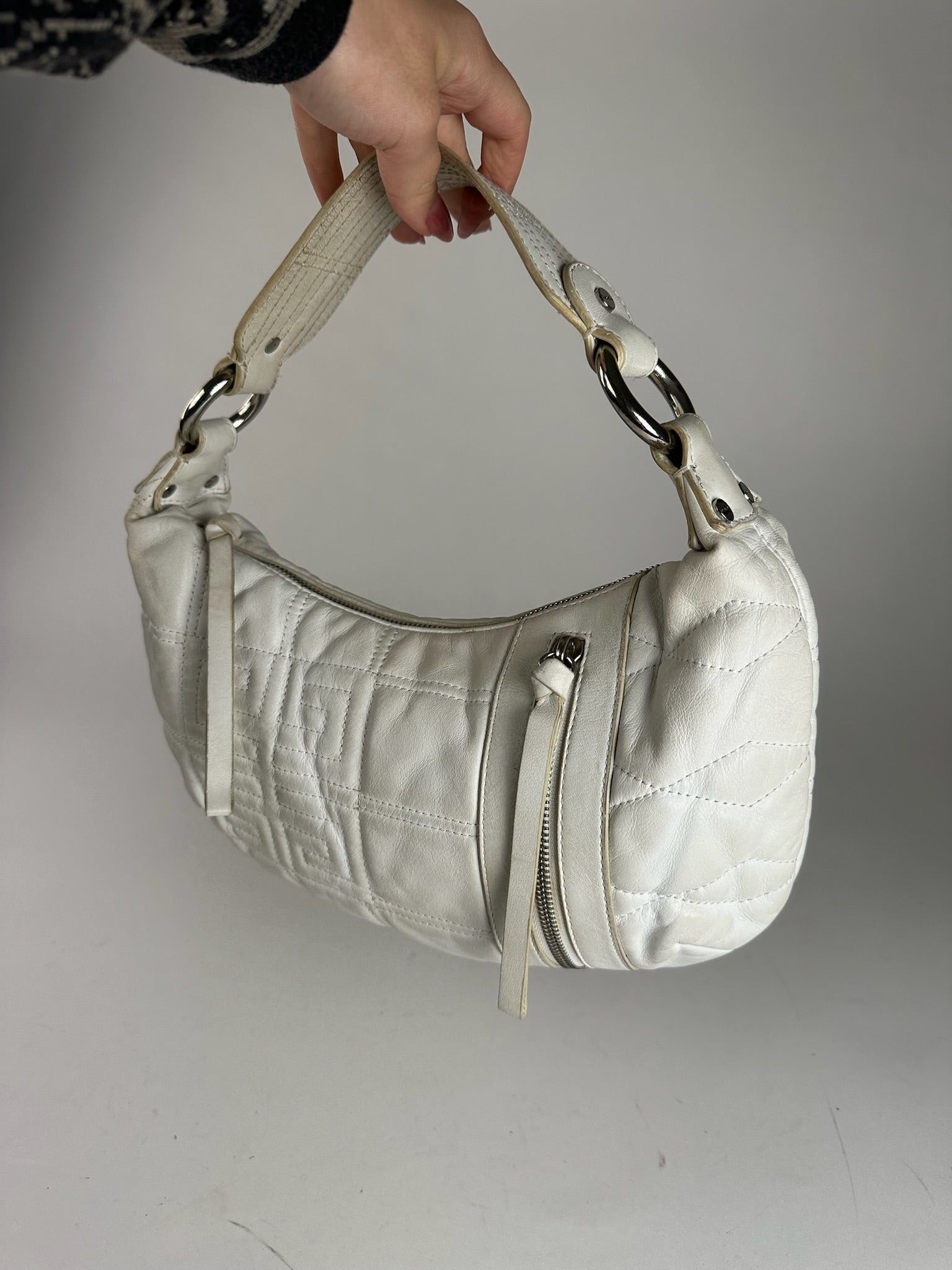 Givenchy Vintage Cotton Leather bag white Size ONE SIZE - 9 Thumbnail