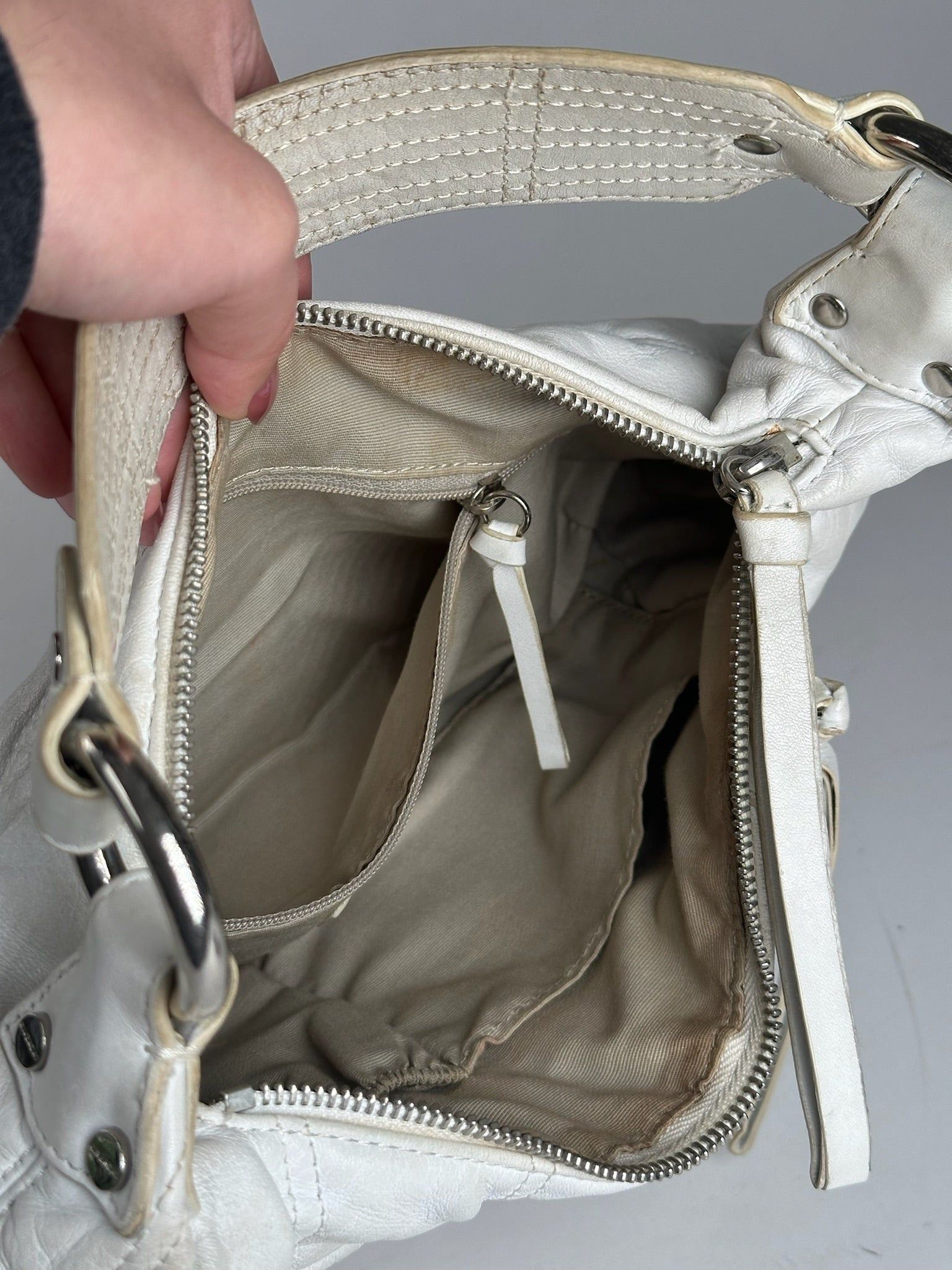 Givenchy Vintage Cotton Leather bag white Size ONE SIZE - 7 Thumbnail