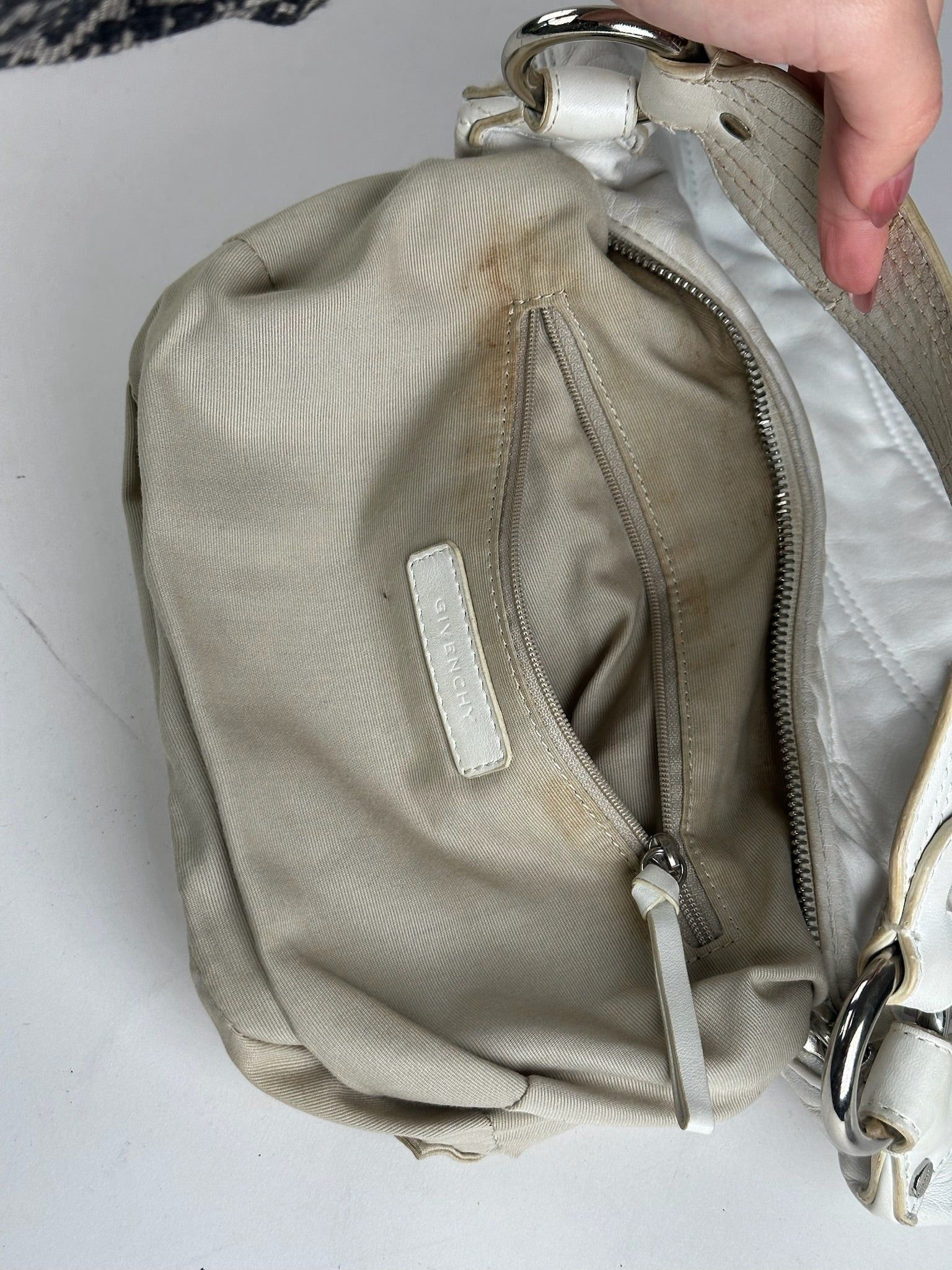 Givenchy Vintage Cotton Leather bag white Size ONE SIZE - 3 Thumbnail