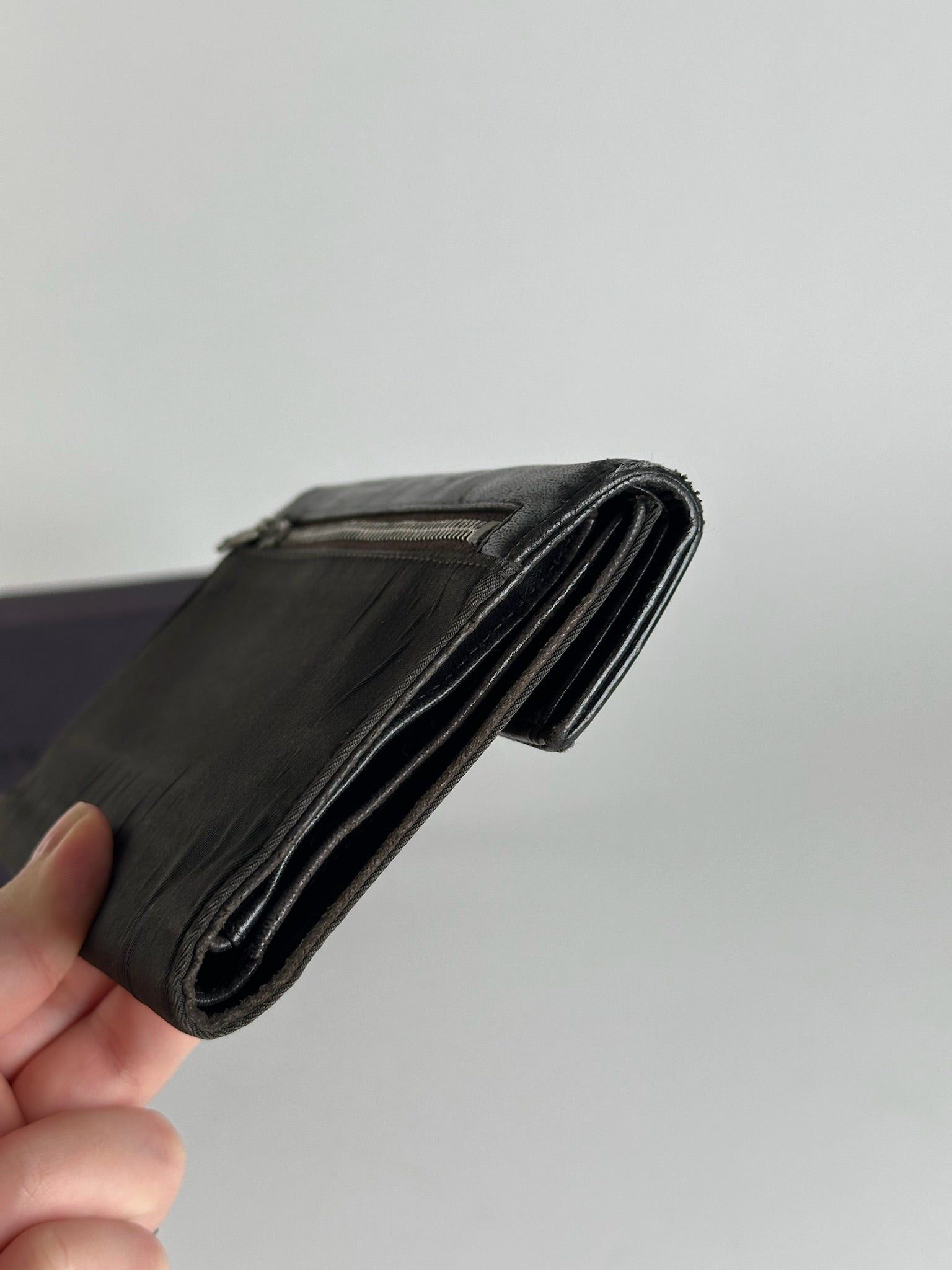 Prada Vintage Leather wallet Black Size ONE SIZE - 7 Thumbnail