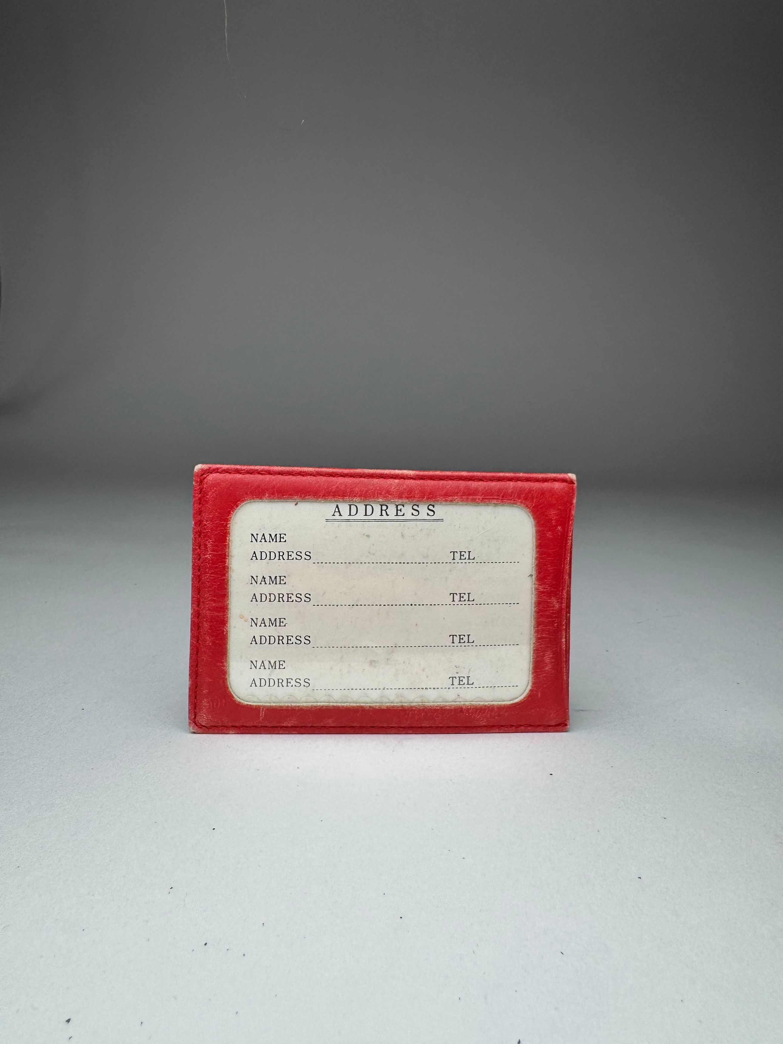 Courreges Vintage Paris Leather Card Holder Red Size ONE SIZE - 2 Thumbnail