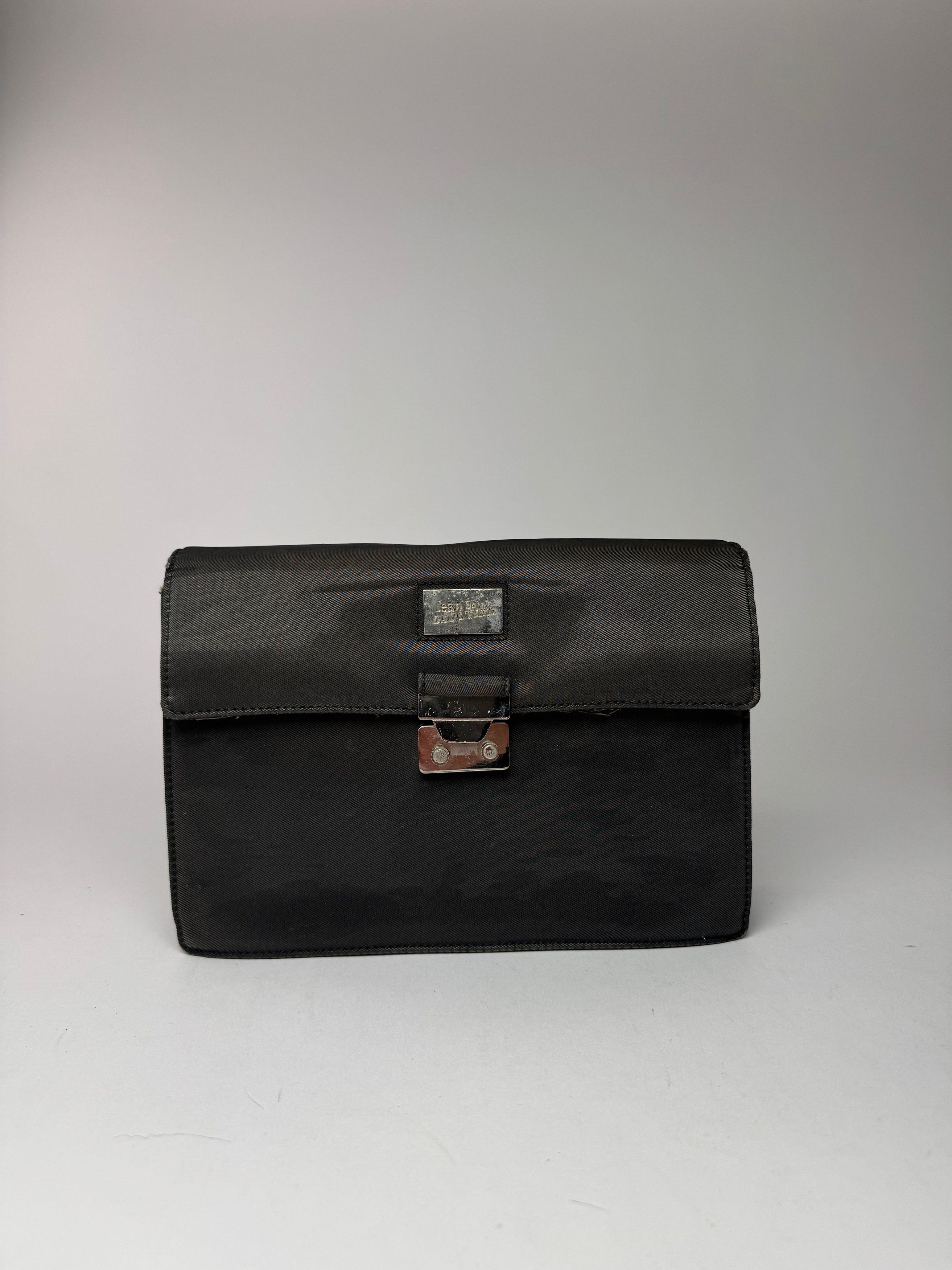 Jean Paul Gaultier Vintage Canvas Clutch Black Size ONE SIZE - 2 Thumbnail