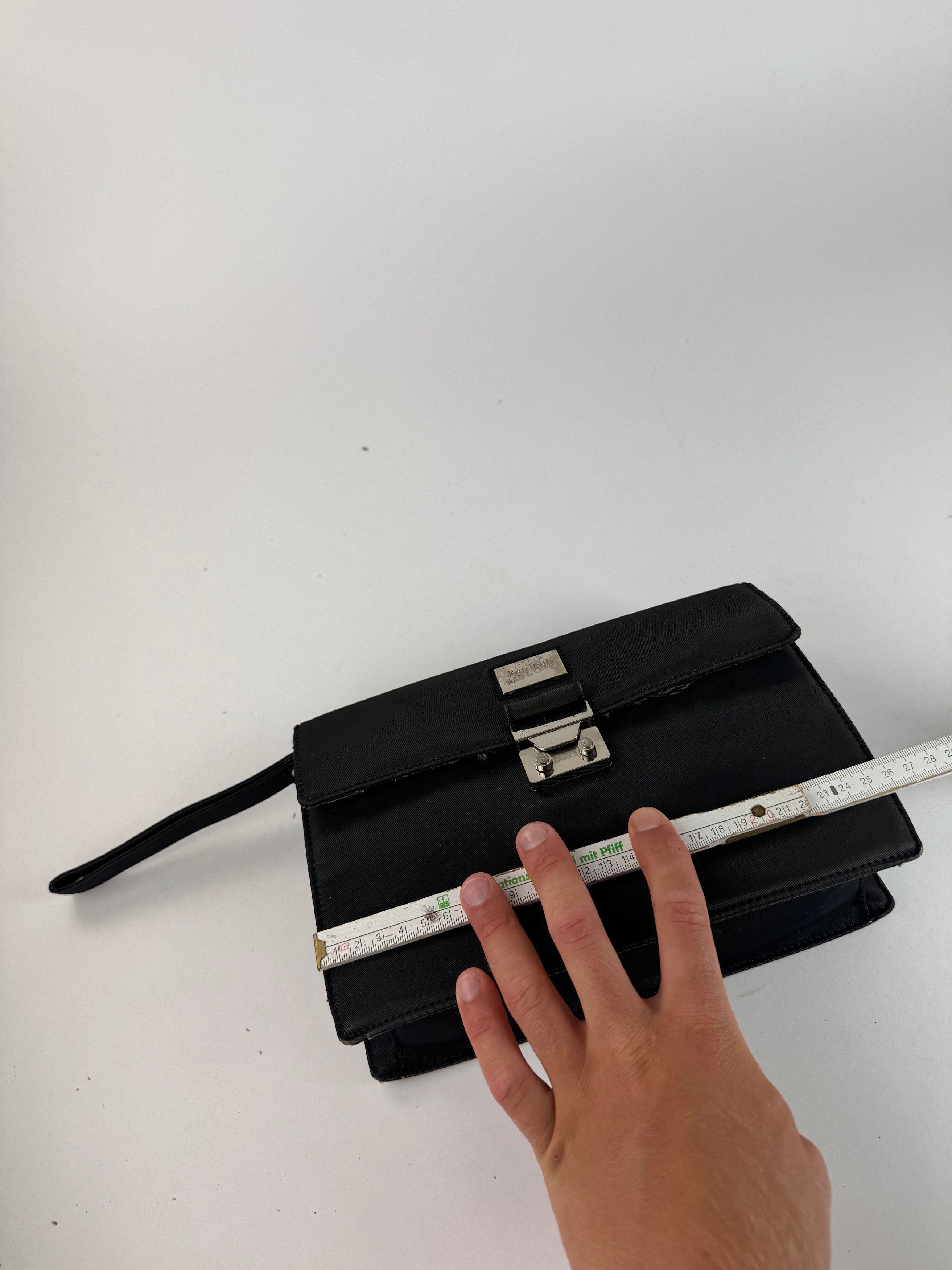 Jean Paul Gaultier Vintage Canvas Clutch Black Size ONE SIZE - 11 Thumbnail