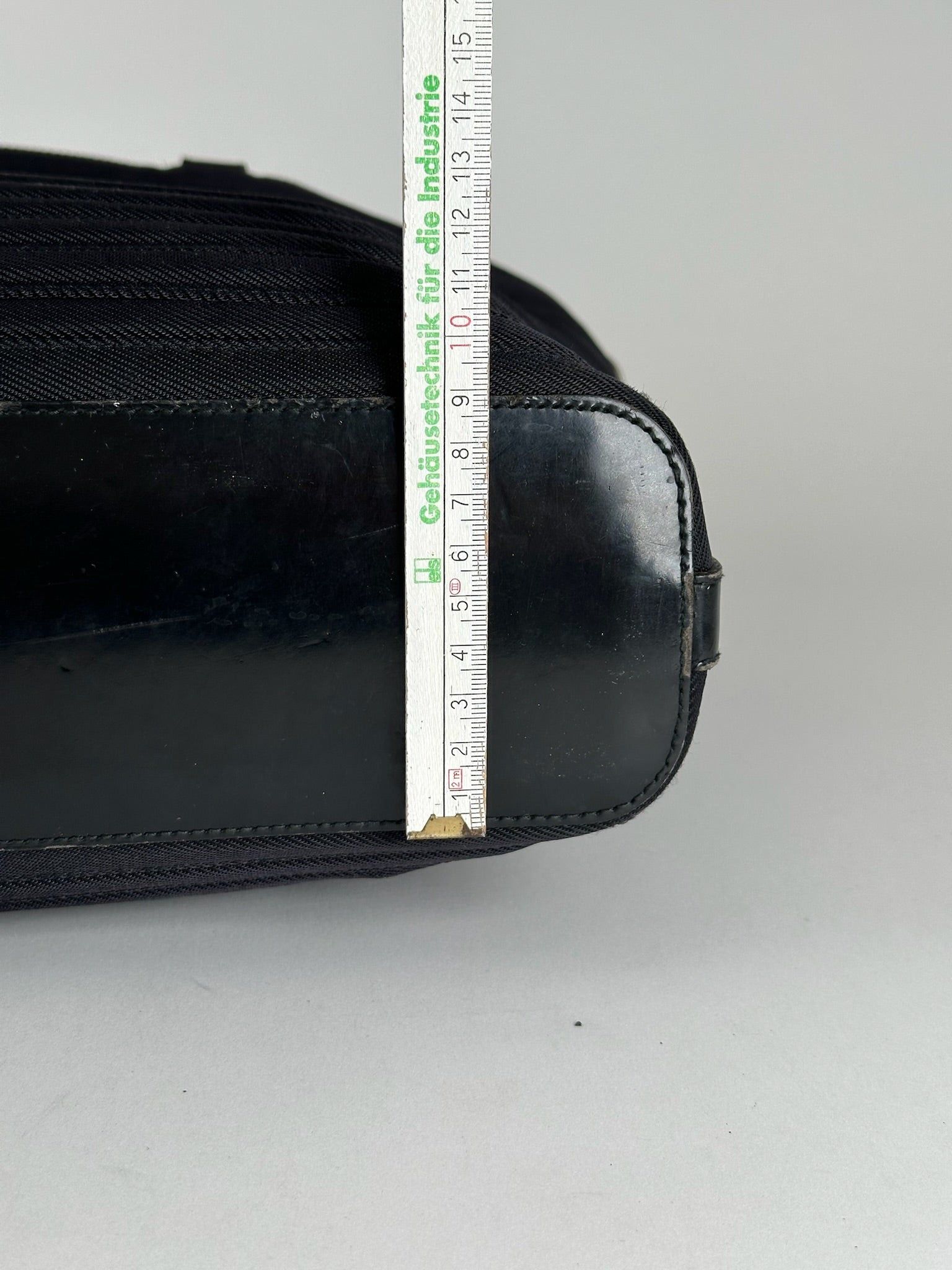 Gucci Vintage Bamboo Top Handle Canvas Bag black Size ONE SIZE - 10 Thumbnail