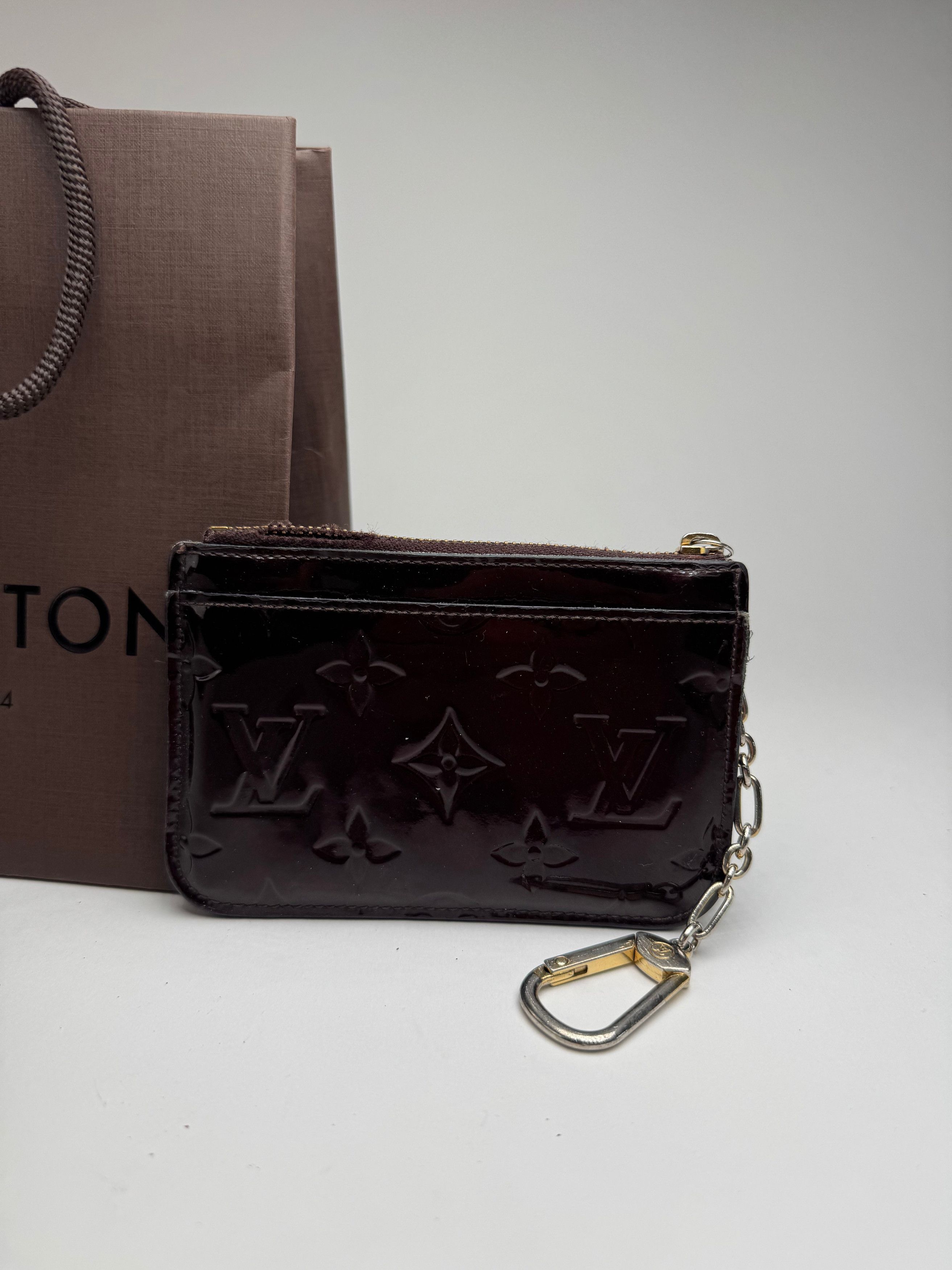 Louis Vuitton Vintage le Dauphine card holder Vernis Leather purple Size ONE SIZE - 8 Thumbnail