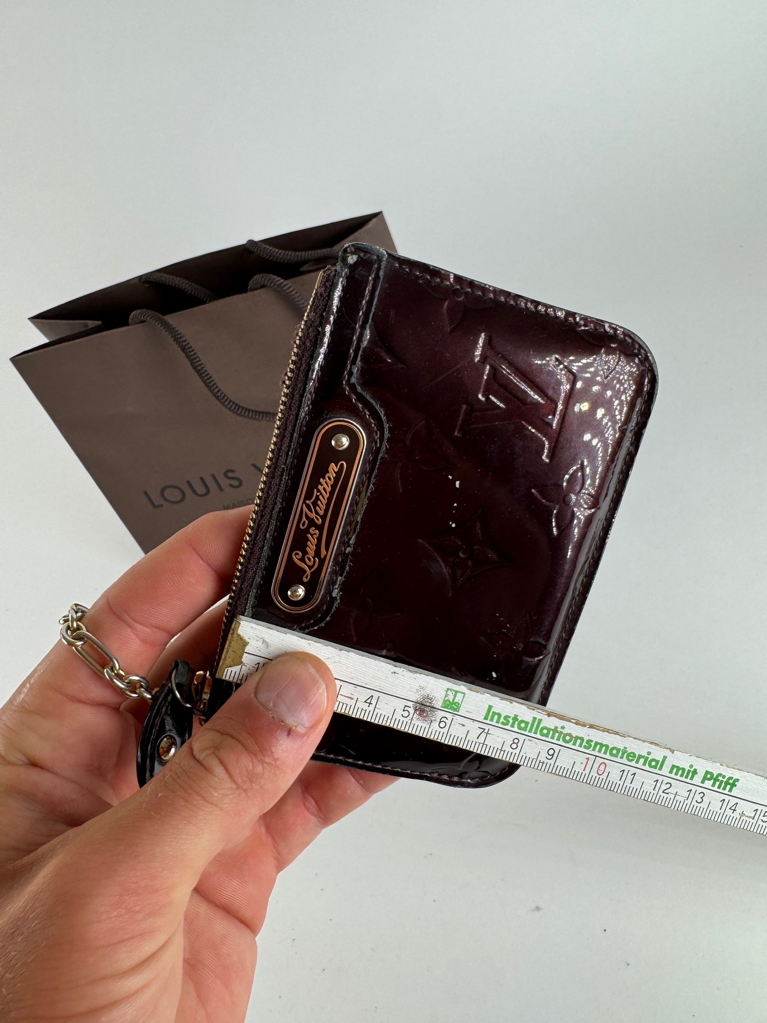 Louis Vuitton Vintage le Dauphine card holder Vernis Leather purple Size ONE SIZE - 12 Thumbnail