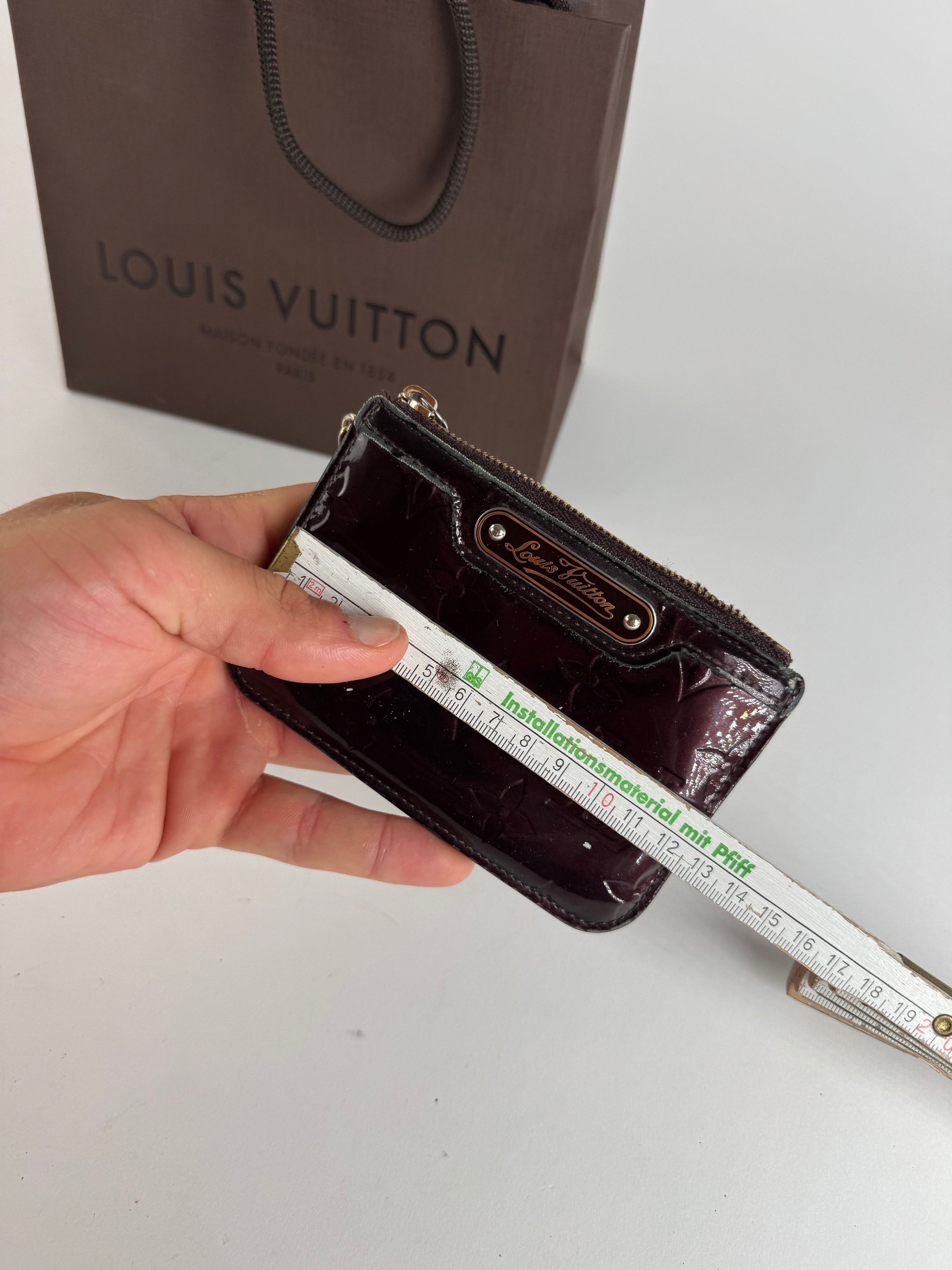 Louis Vuitton Vintage le Dauphine card holder Vernis Leather purple Size ONE SIZE - 10 Thumbnail