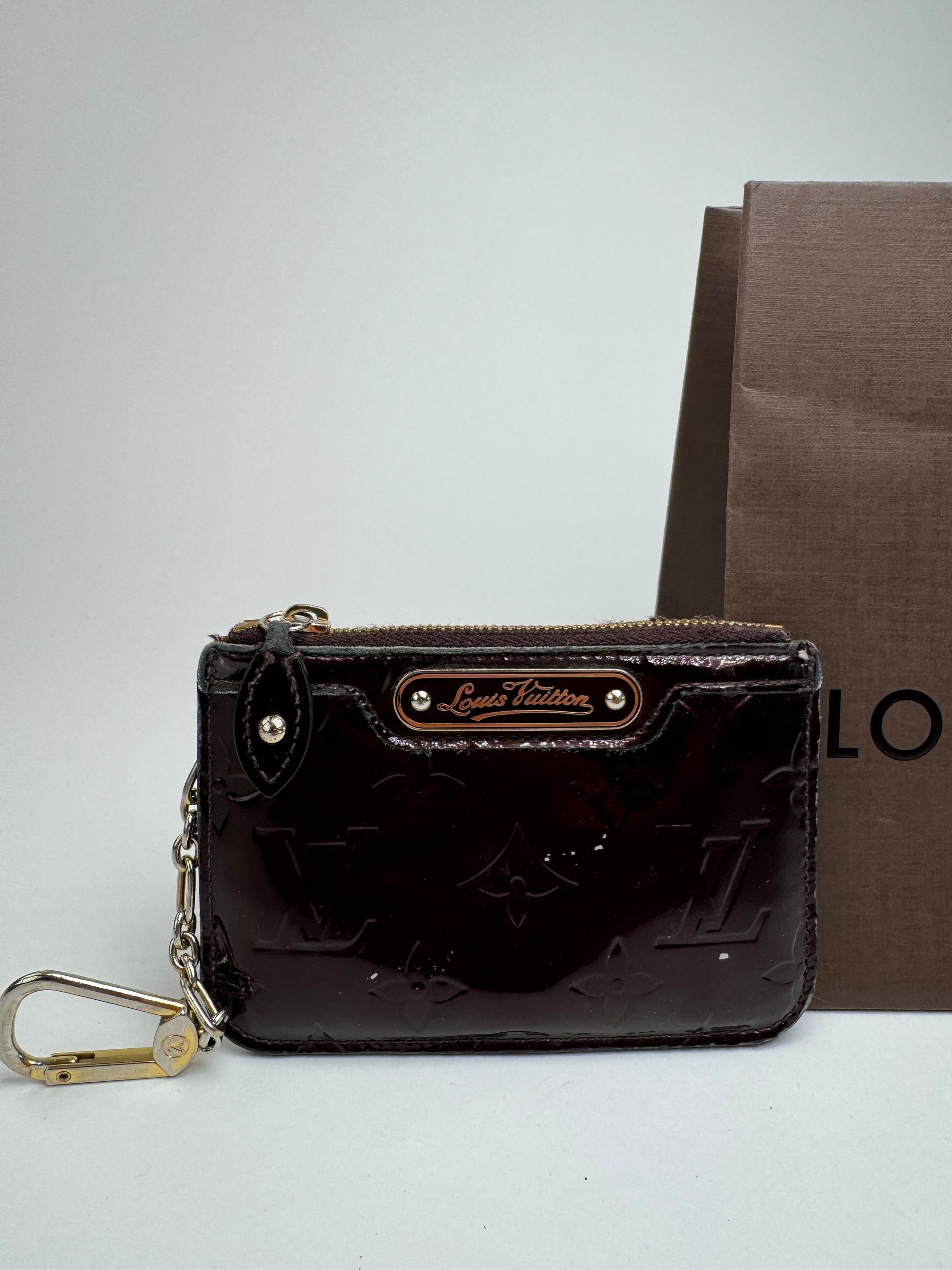 Louis Vuitton Vintage le Dauphine card holder Vernis Leather purple Size ONE SIZE - 11 Thumbnail