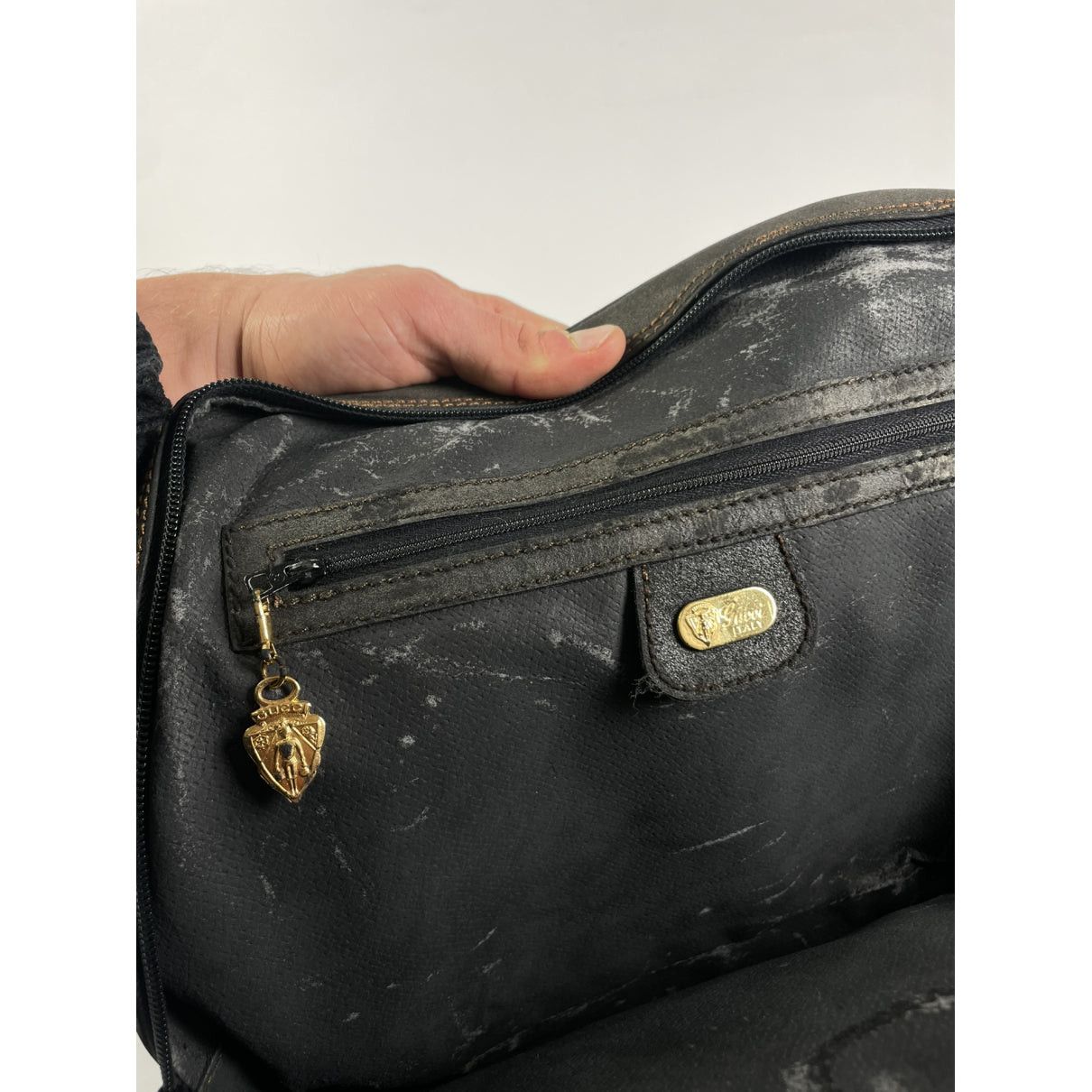 Gucci Jackie Vintage Black Leather Handbag Size ONE SIZE - 3 Thumbnail