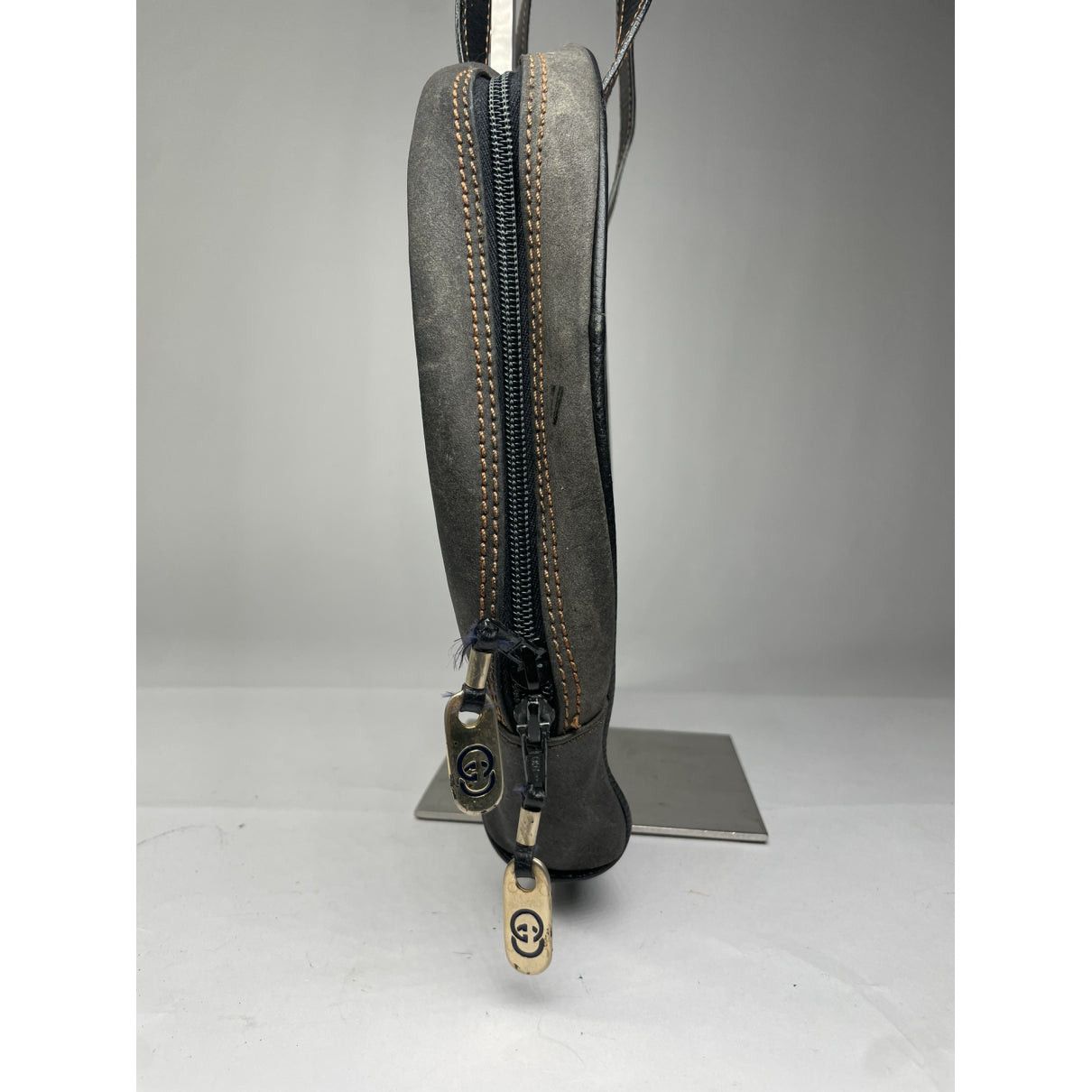 Gucci Jackie Vintage Black Leather Handbag Size ONE SIZE - 5 Thumbnail
