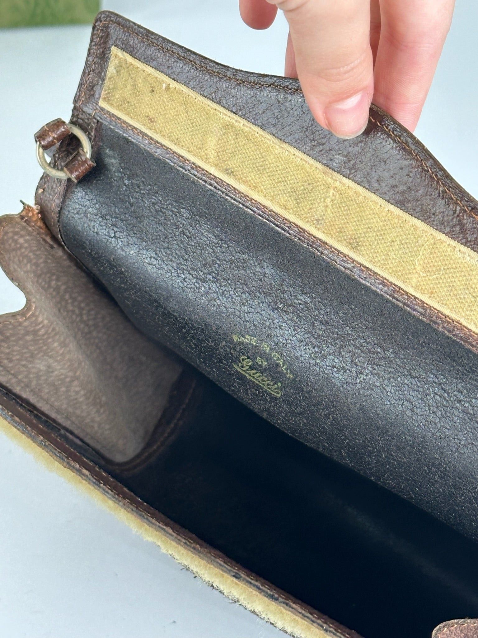 Gucci Vintage Leather Clutch brown Size ONE SIZE - 11 Thumbnail