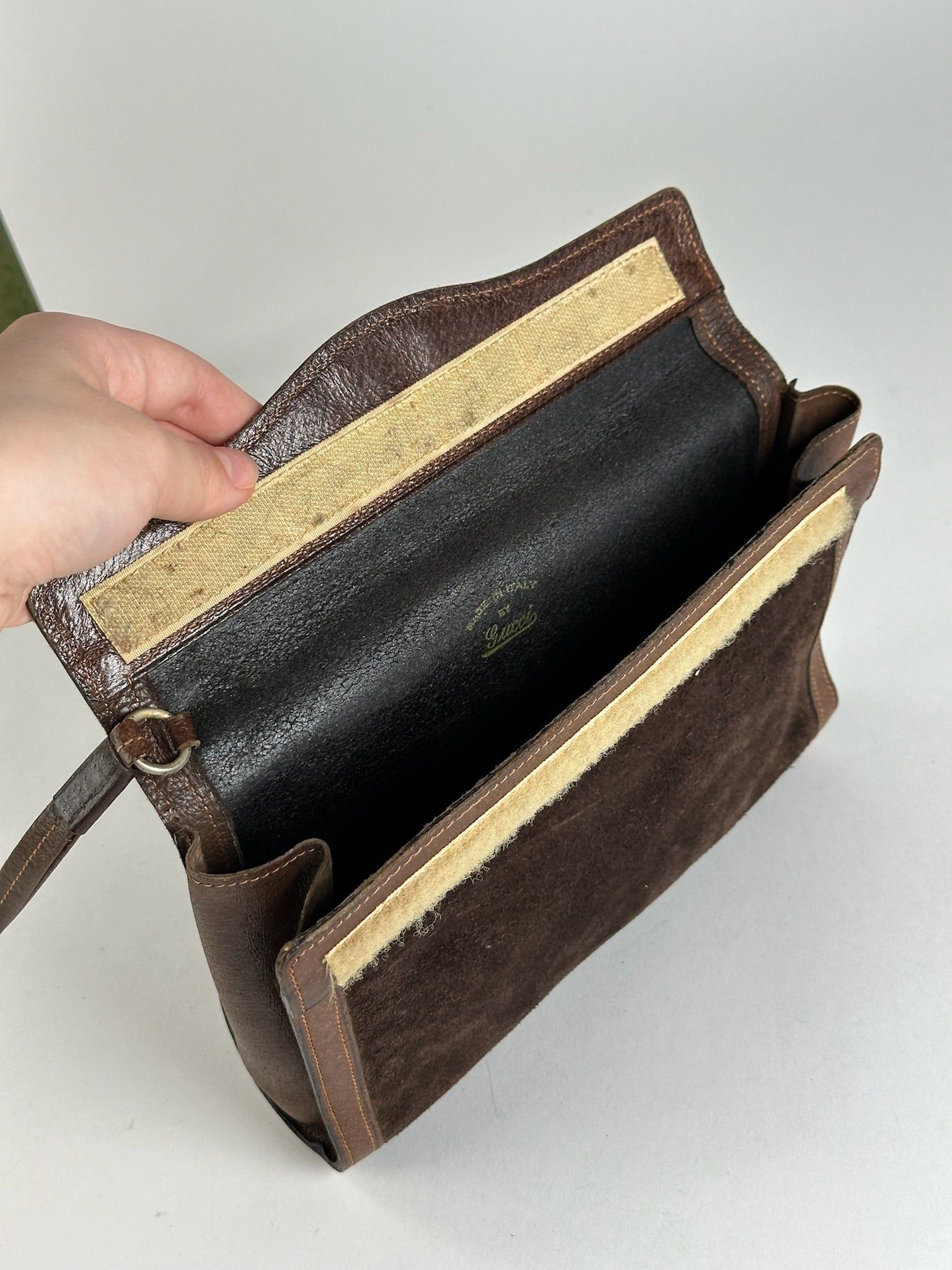 Gucci Vintage Leather Clutch brown Size ONE SIZE - 4 Thumbnail