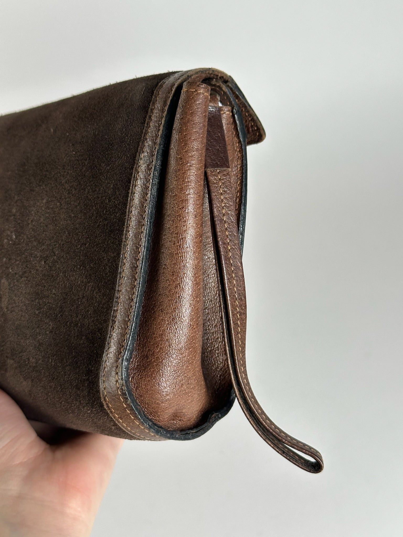 Gucci Vintage Leather Clutch brown Size ONE SIZE - 7 Thumbnail