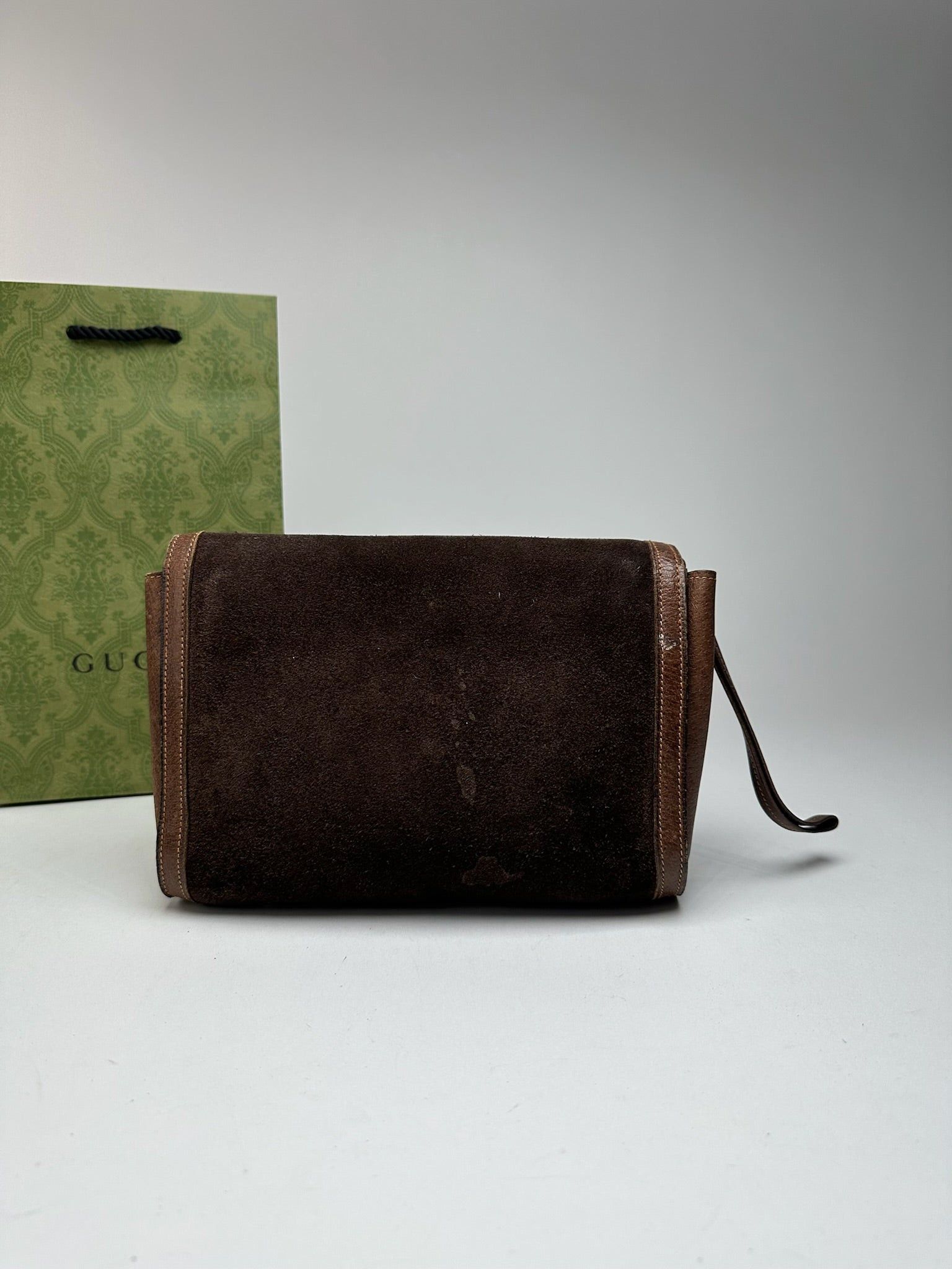 Gucci Vintage Leather Clutch brown Size ONE SIZE - 2 Thumbnail
