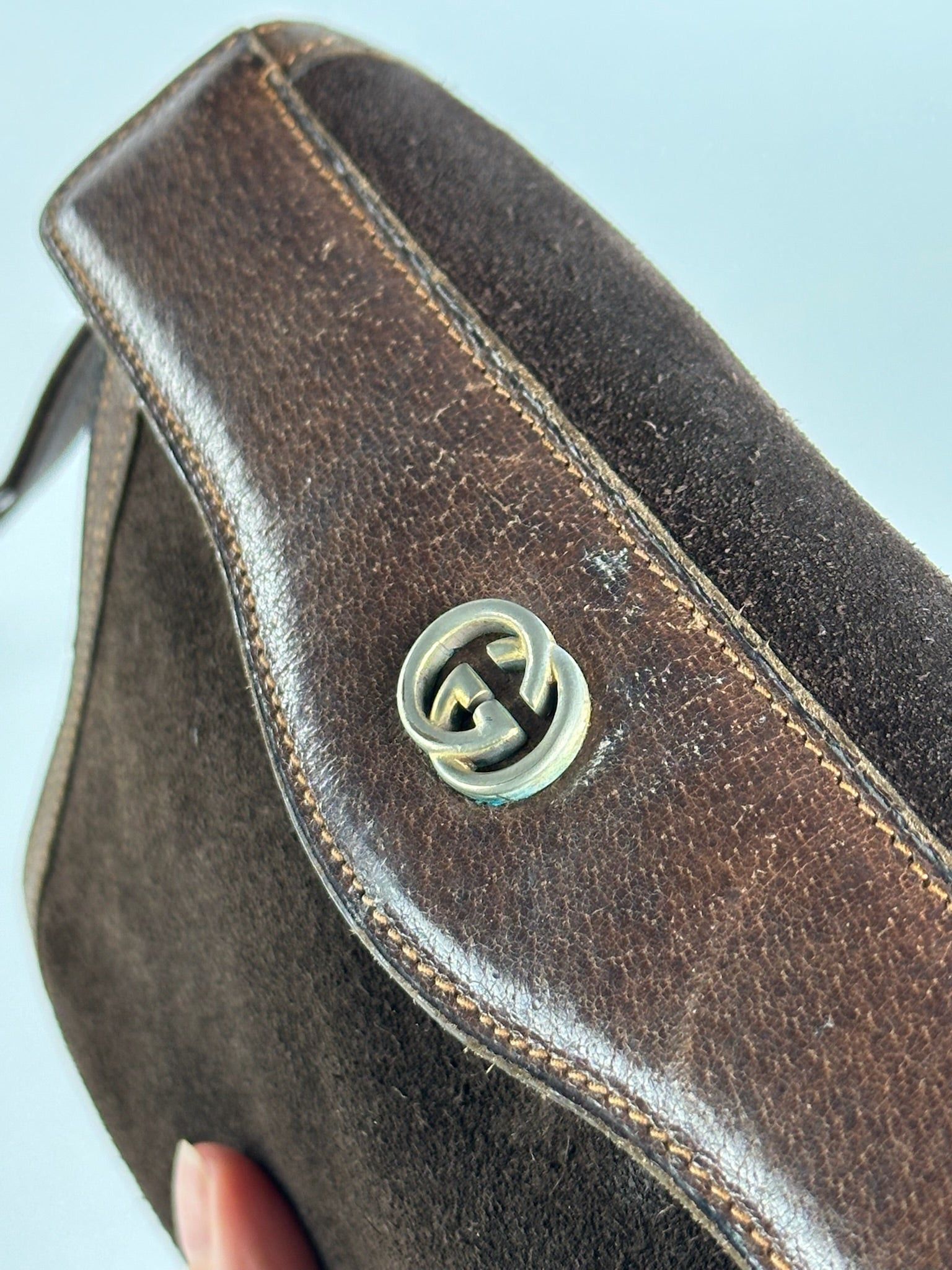 Gucci Vintage Leather Clutch brown Size ONE SIZE - 5 Thumbnail