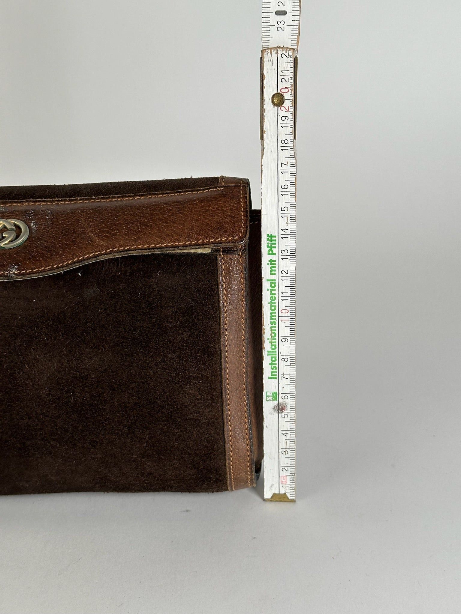 Gucci Vintage Leather Clutch brown Size ONE SIZE - 12 Thumbnail