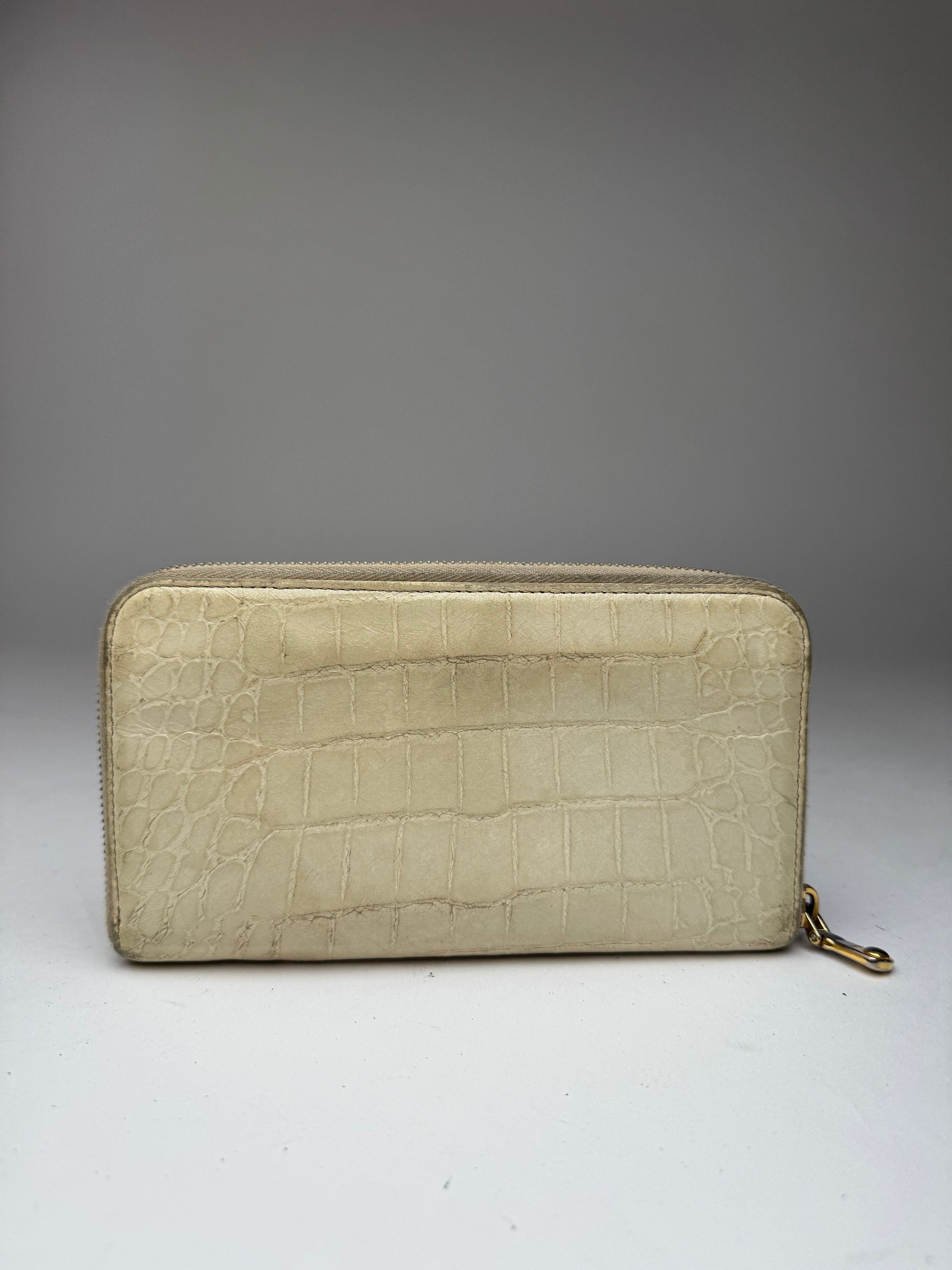 Miu Miu Vintage Leather wallet white Size ONE SIZE - 10 Thumbnail
