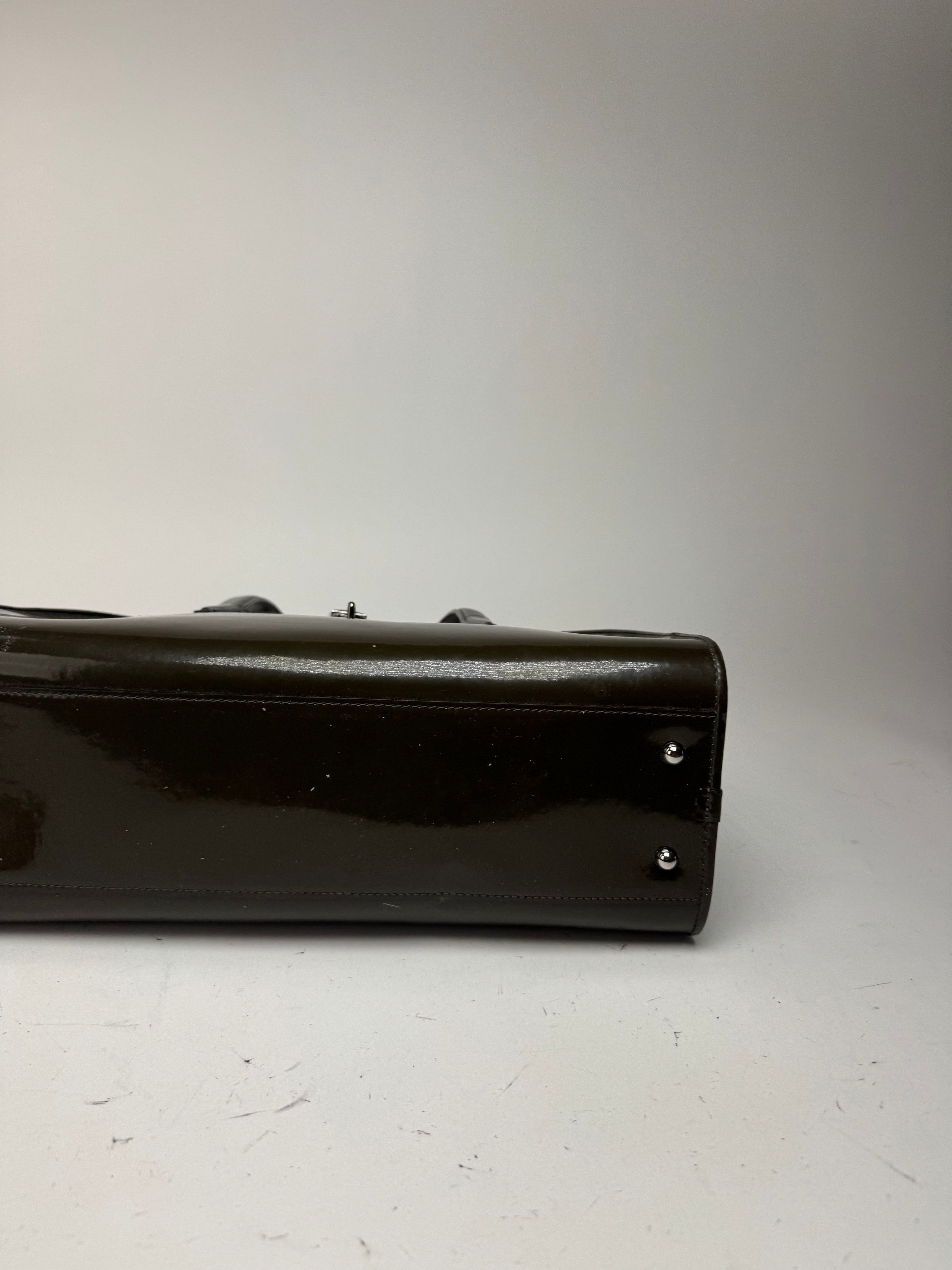Loewe Vintage Patent Leather Bag Green Size ONE SIZE - 9 Thumbnail
