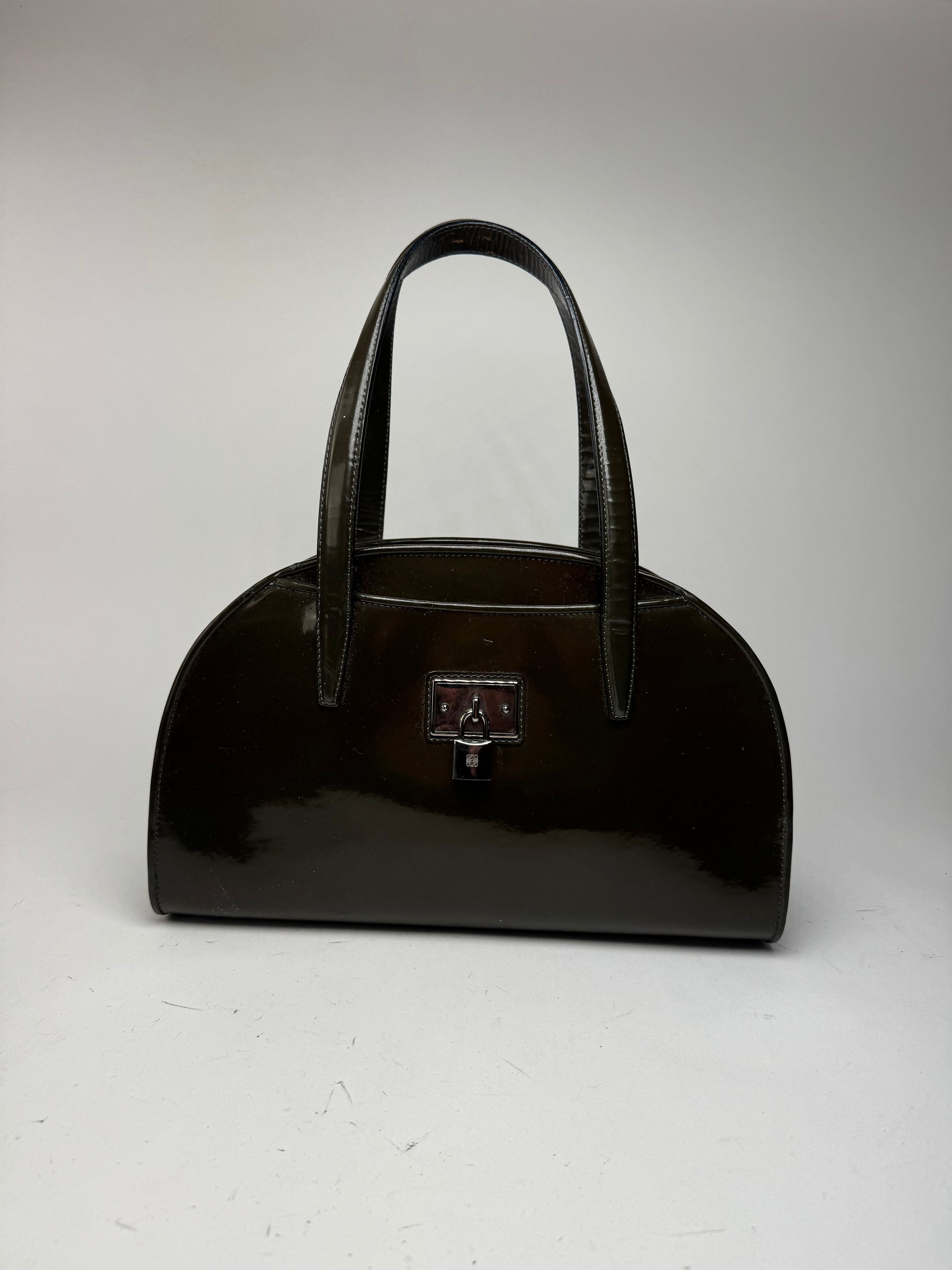 Loewe Vintage Patent Leather Bag Green Size ONE SIZE - 15 Thumbnail