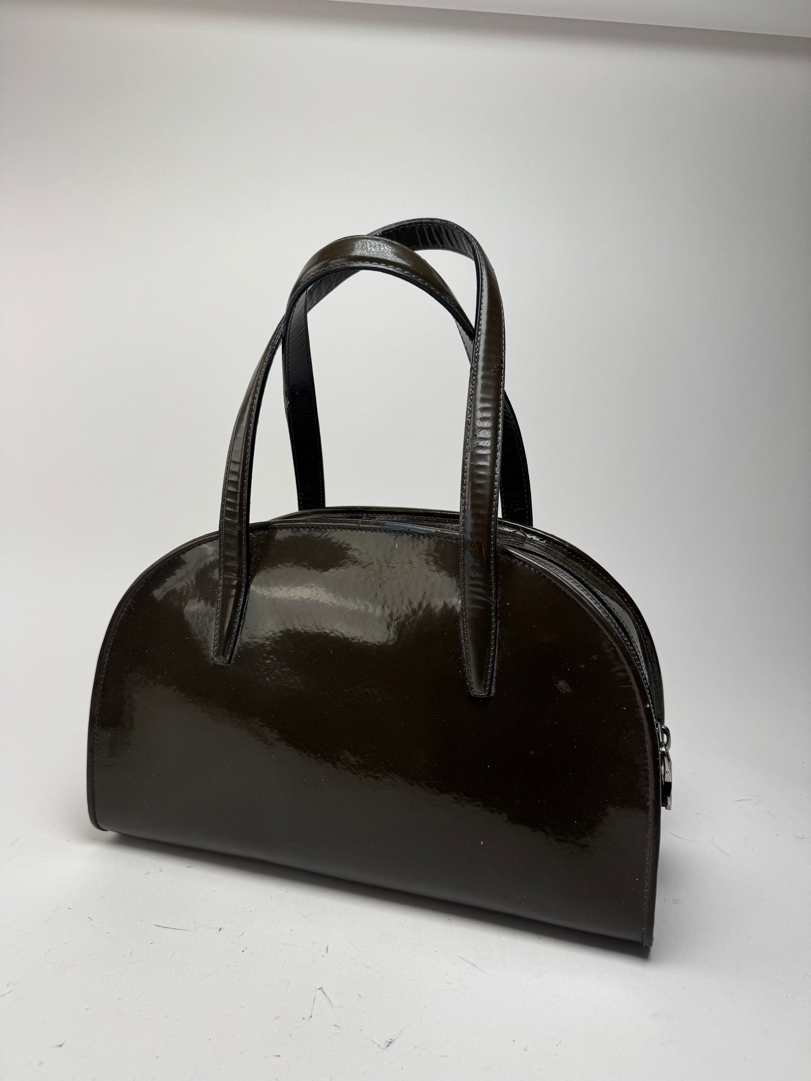 Loewe Vintage Patent Leather Bag Green Size ONE SIZE - 2 Thumbnail