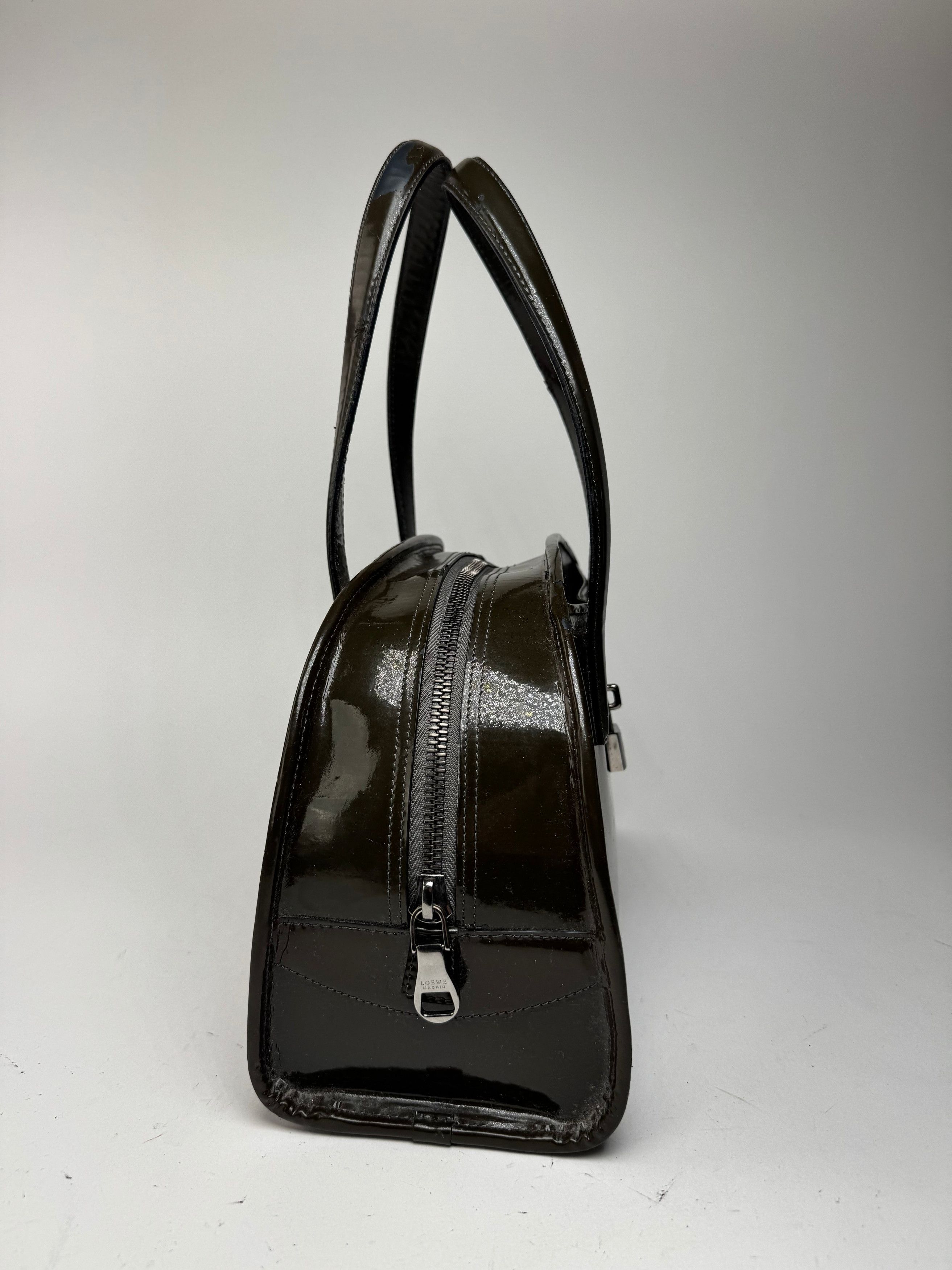 Loewe Vintage Patent Leather Bag Green Size ONE SIZE - 4 Thumbnail