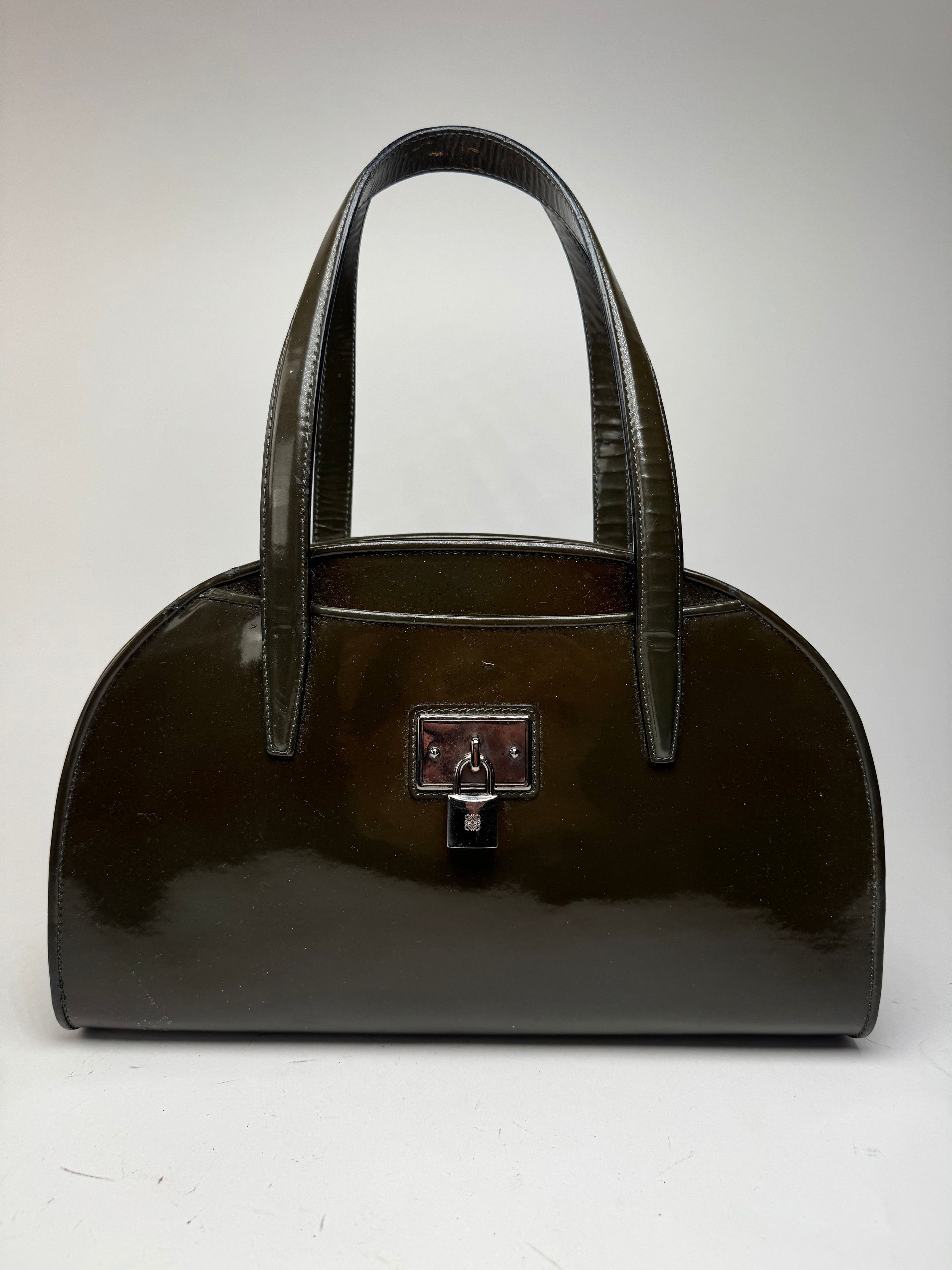 Loewe Vintage Patent Leather Bag Green Size ONE SIZE - 7 Thumbnail