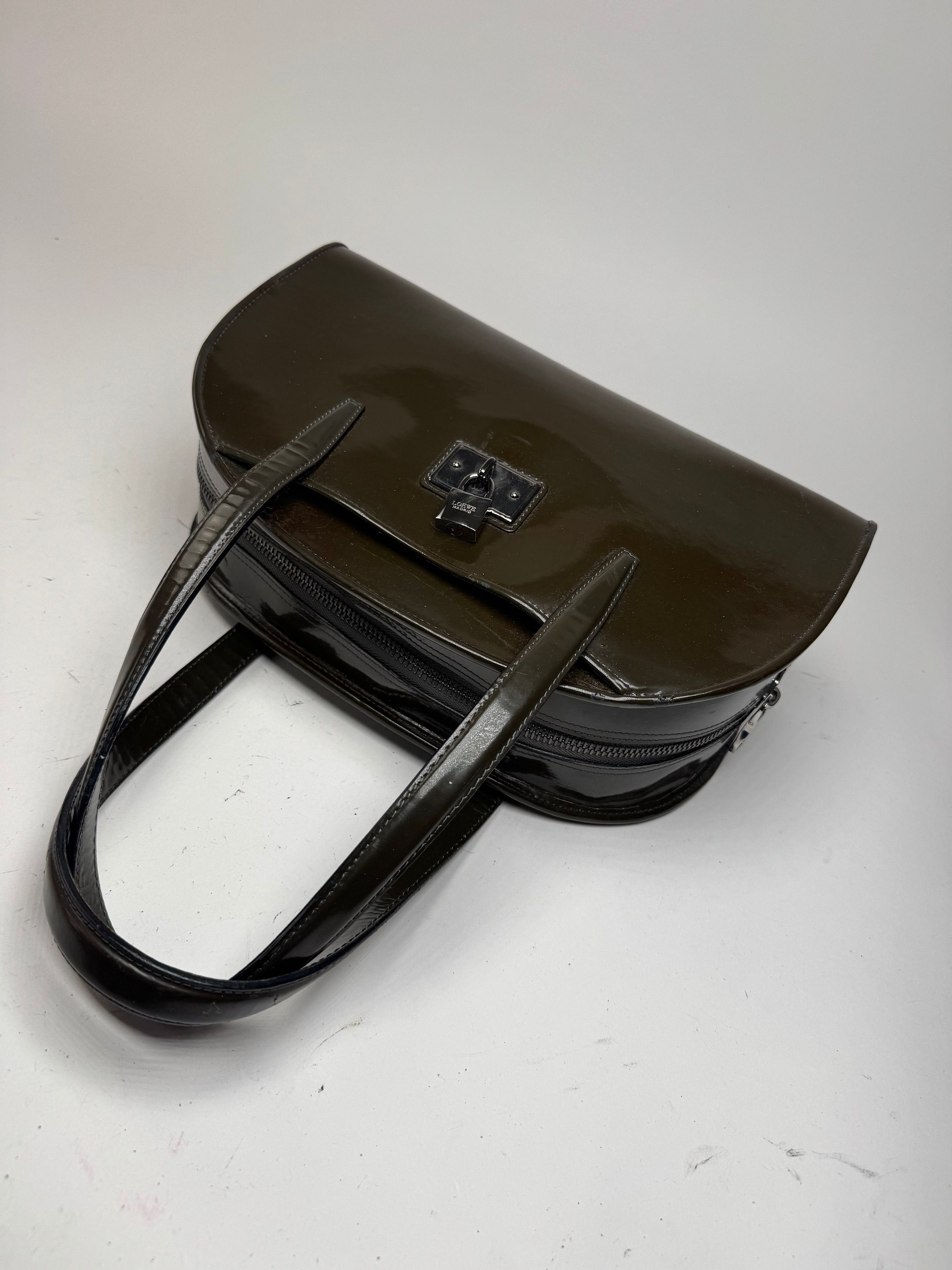 Loewe Vintage Patent Leather Bag Green Size ONE SIZE - 8 Thumbnail