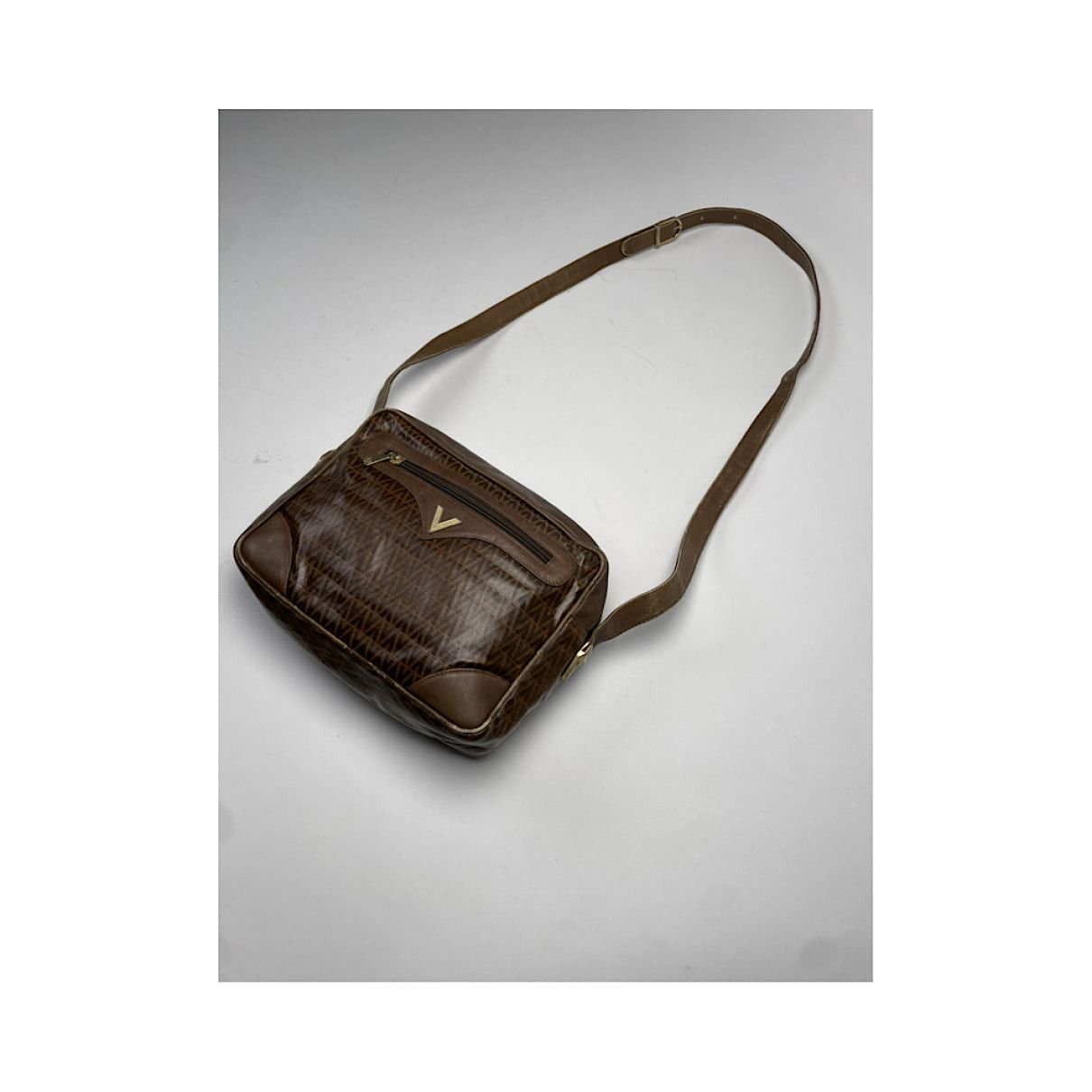 Mario Valentino Brown Leather Handbag Size ONE SIZE - 5 Thumbnail