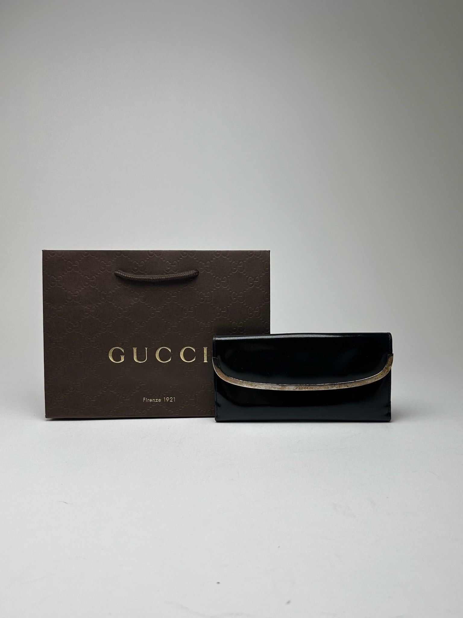 Gucci Vintage Patent Leather Wallet black Size ONE SIZE - 8 Thumbnail