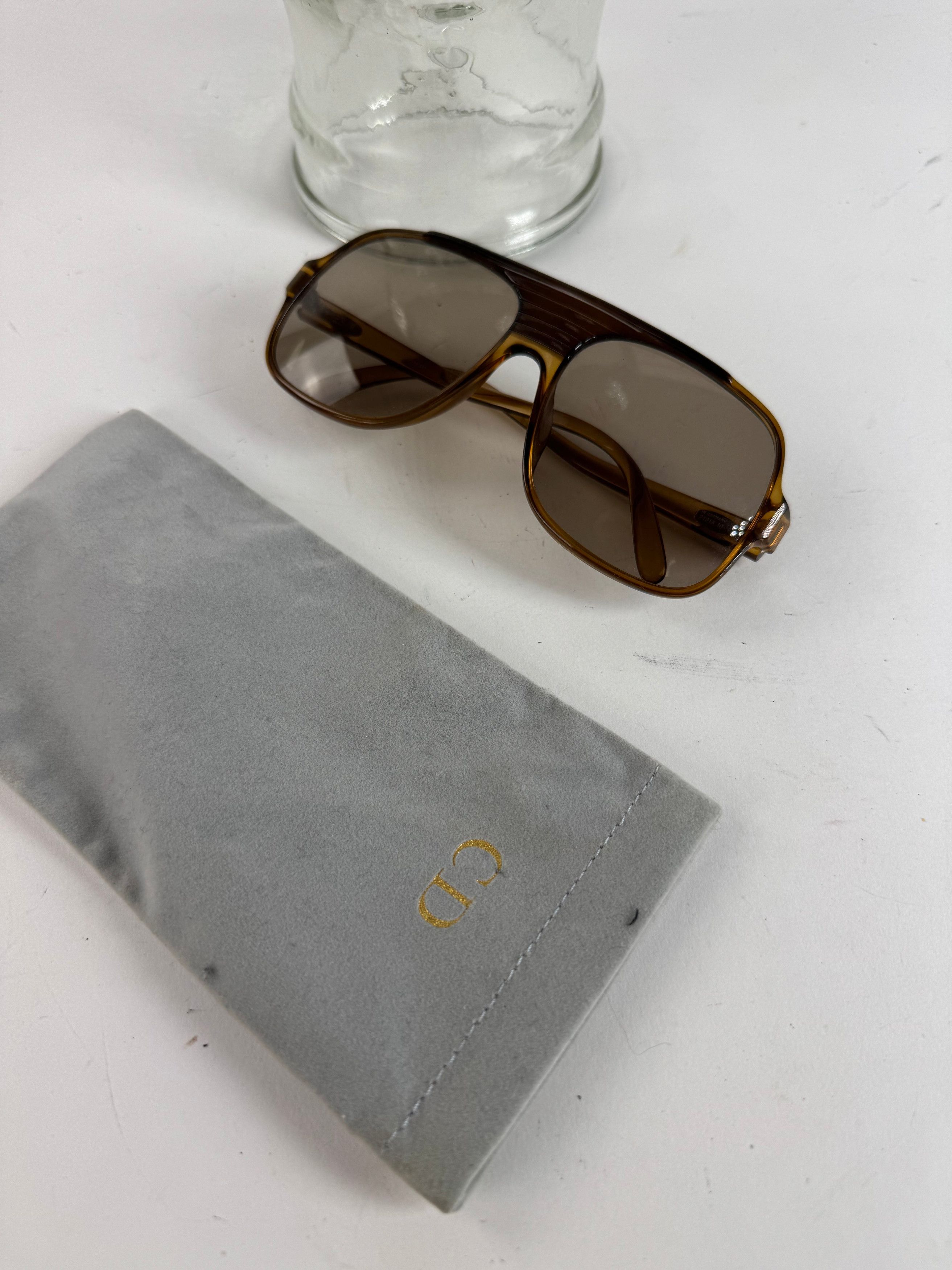 Dior Vintage Aviator Sunglasses brown Size ONE SIZE - 6 Thumbnail