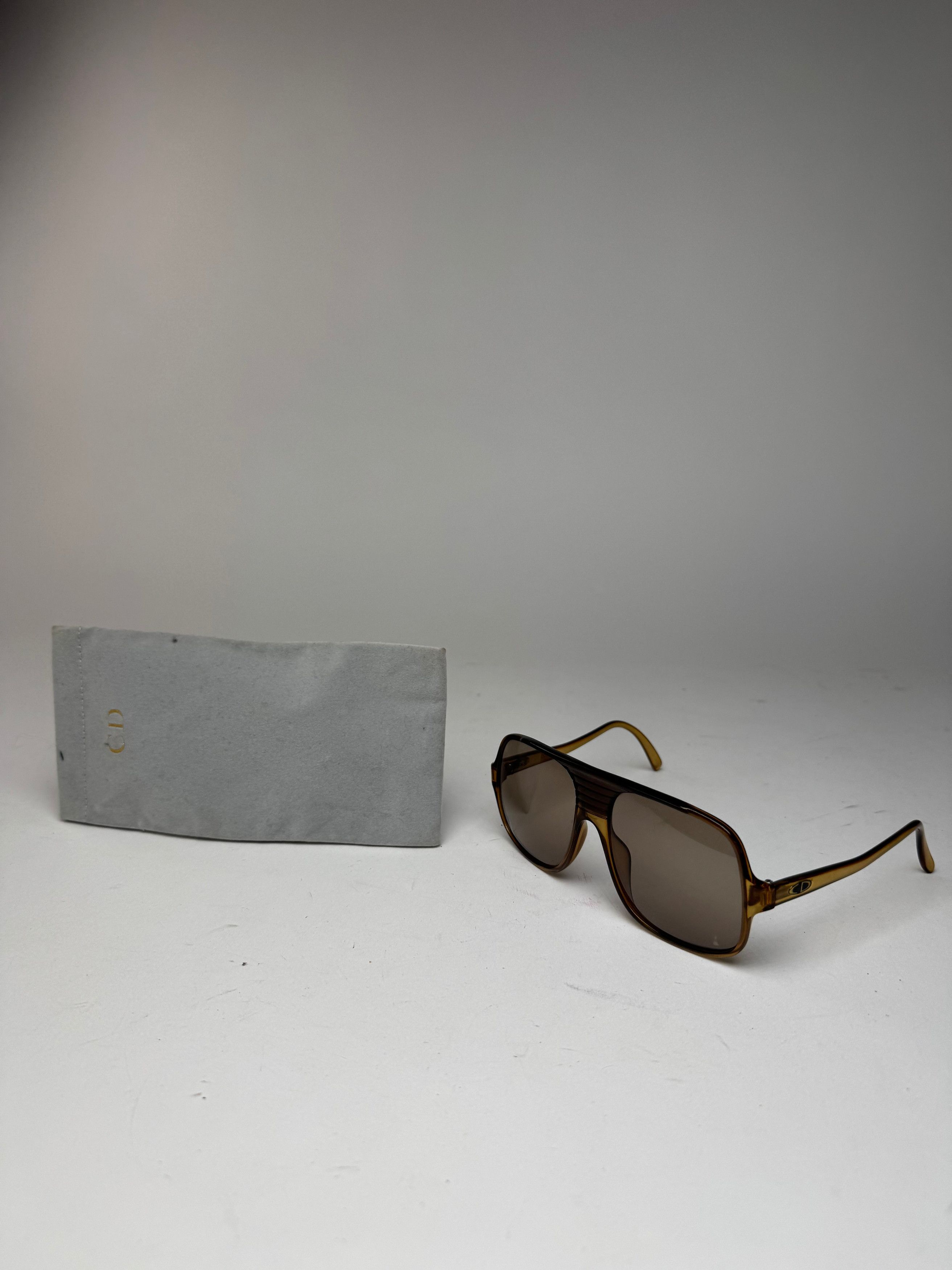 Dior Vintage Aviator Sunglasses brown Size ONE SIZE - 2 Thumbnail