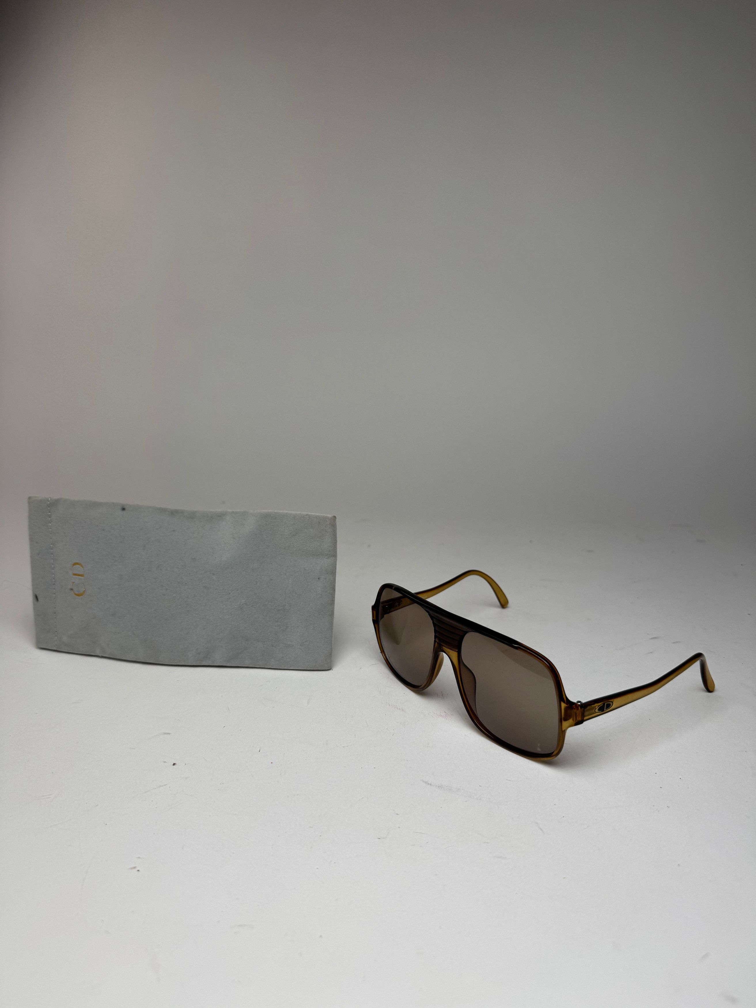Dior Vintage Aviator Sunglasses brown Size ONE SIZE - 12 Thumbnail