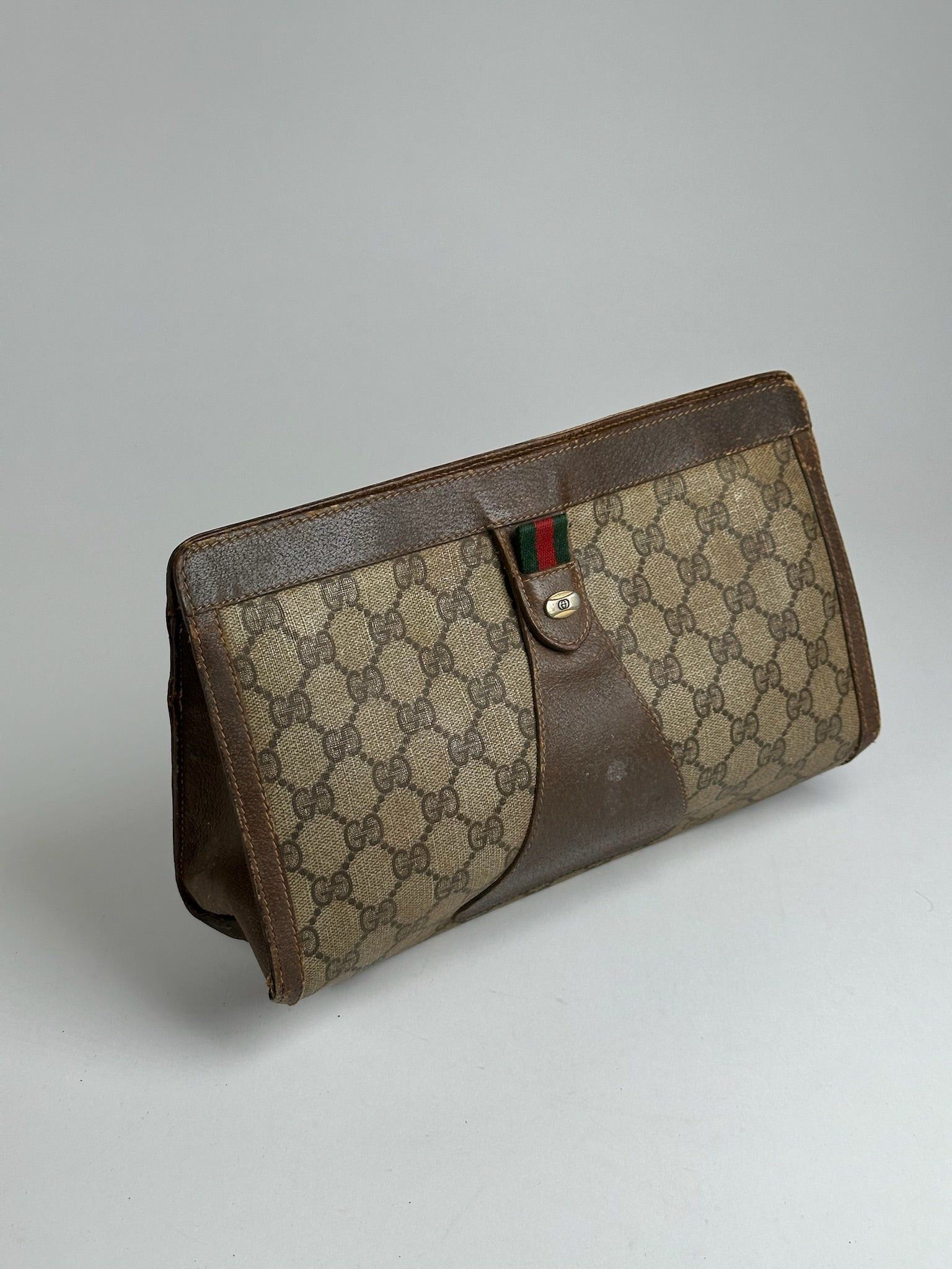 Gucci Vintage Ophidia Monogram Leather Clutch Size ONE SIZE - 6 Thumbnail