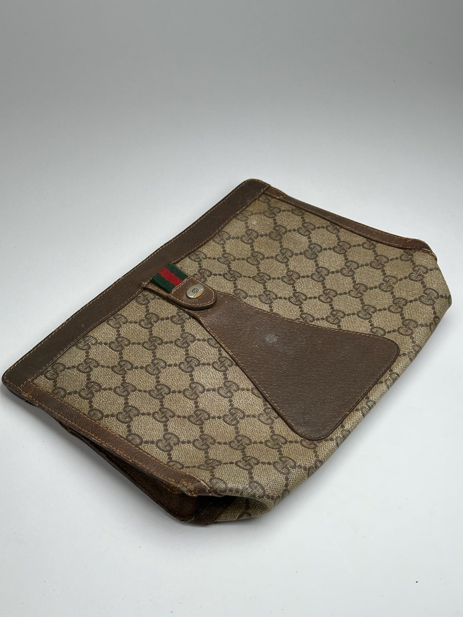 Gucci Vintage Ophidia Monogram Leather Clutch Size ONE SIZE - 8 Thumbnail