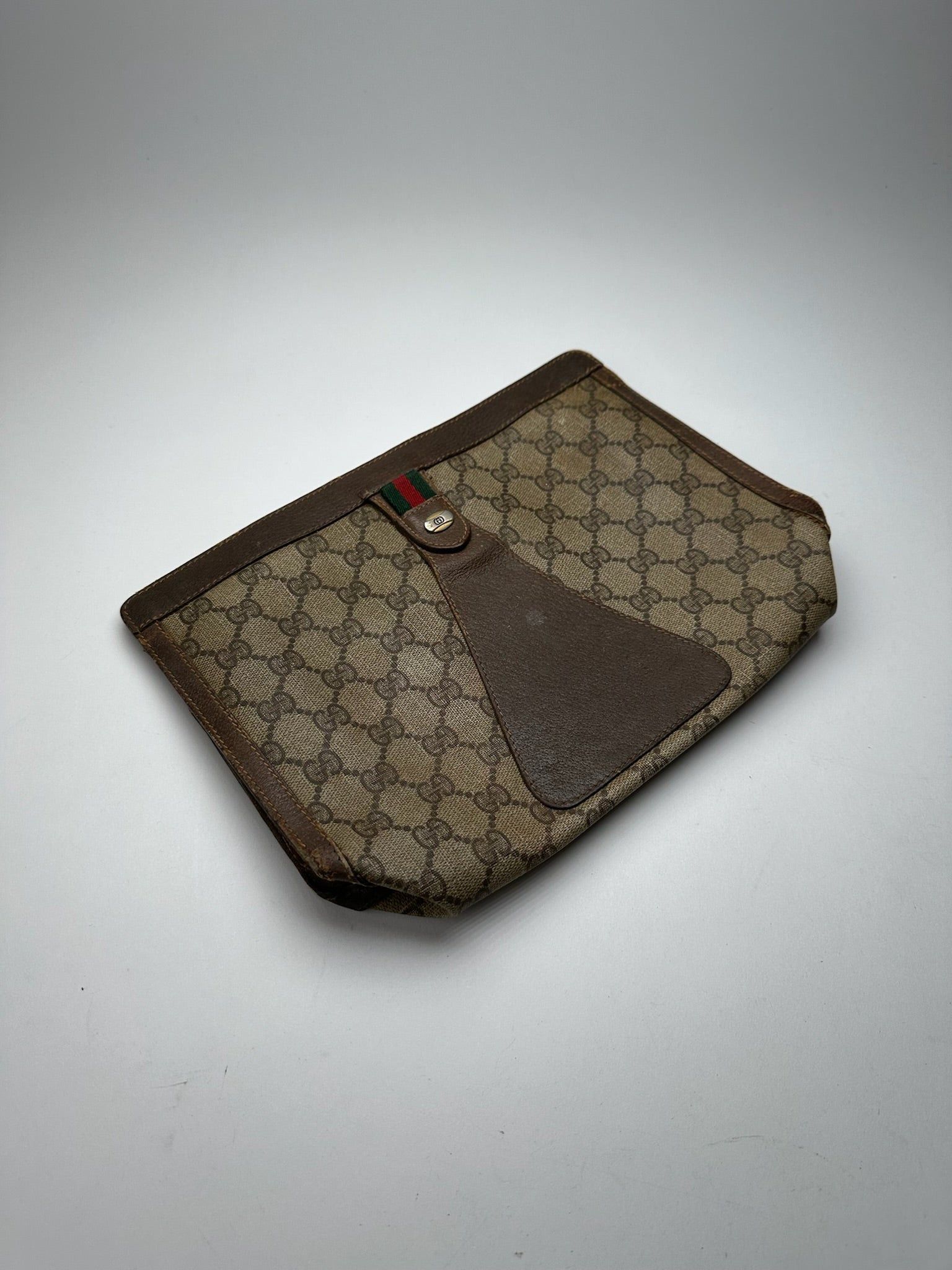 Gucci Vintage Ophidia Monogram Leather Clutch Size ONE SIZE - 12 Thumbnail
